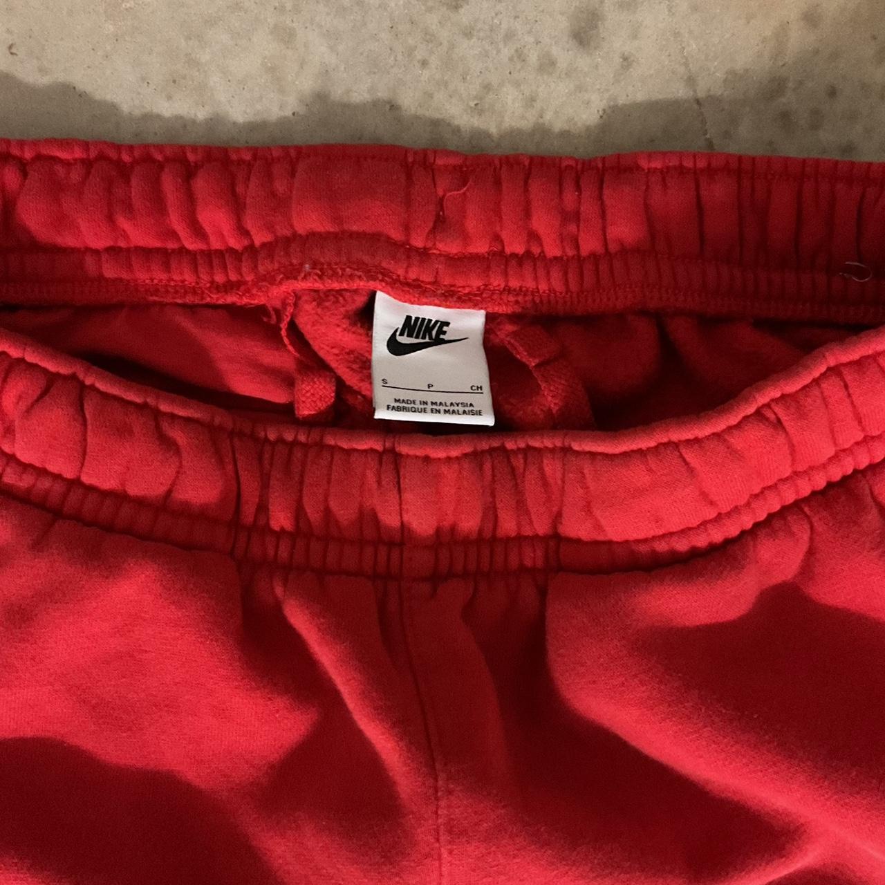 Red Nike Sweatpants Stitch Nike Sweatpants Small Depop