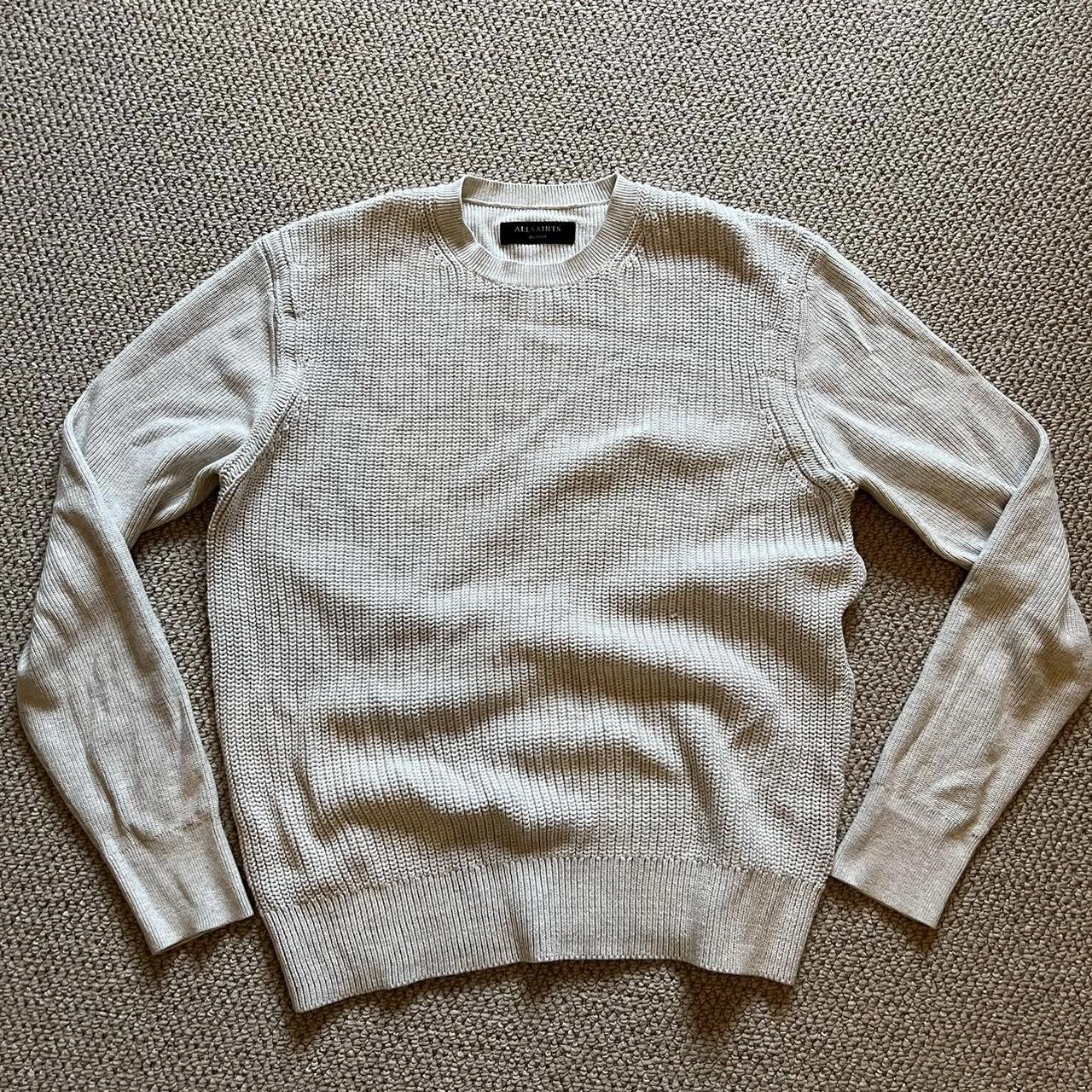 All Saints Cream Jumper - size medium Few small... - Depop