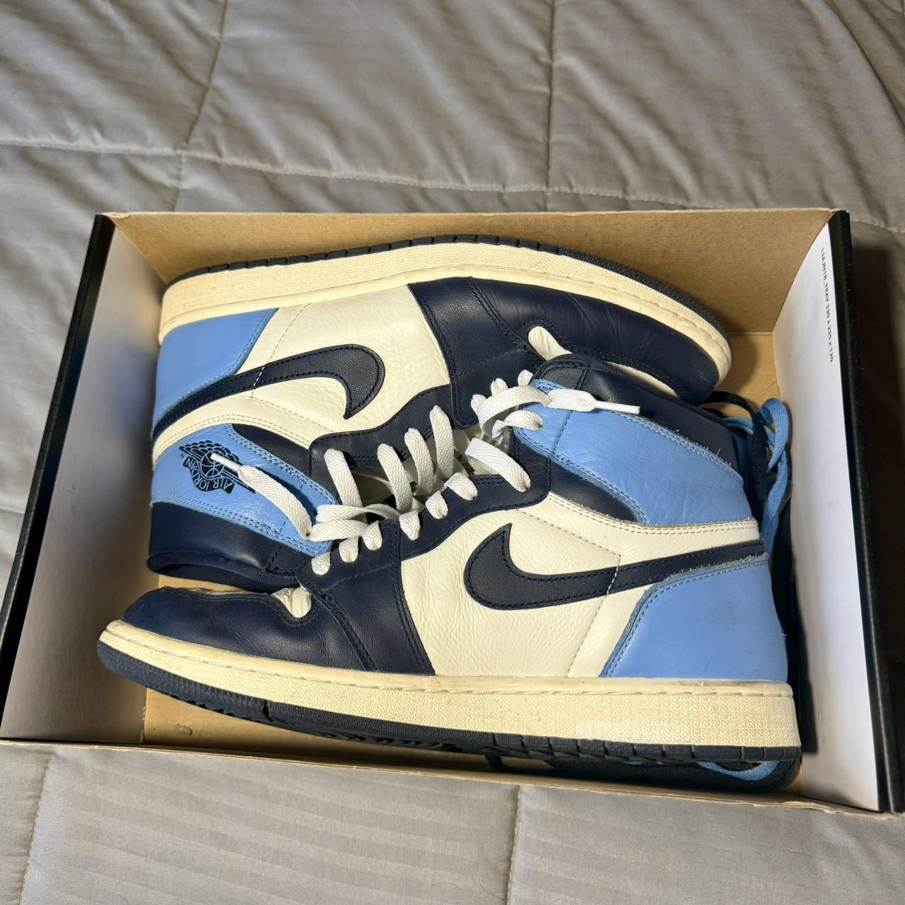 air jordan 1 obsidian blue laces