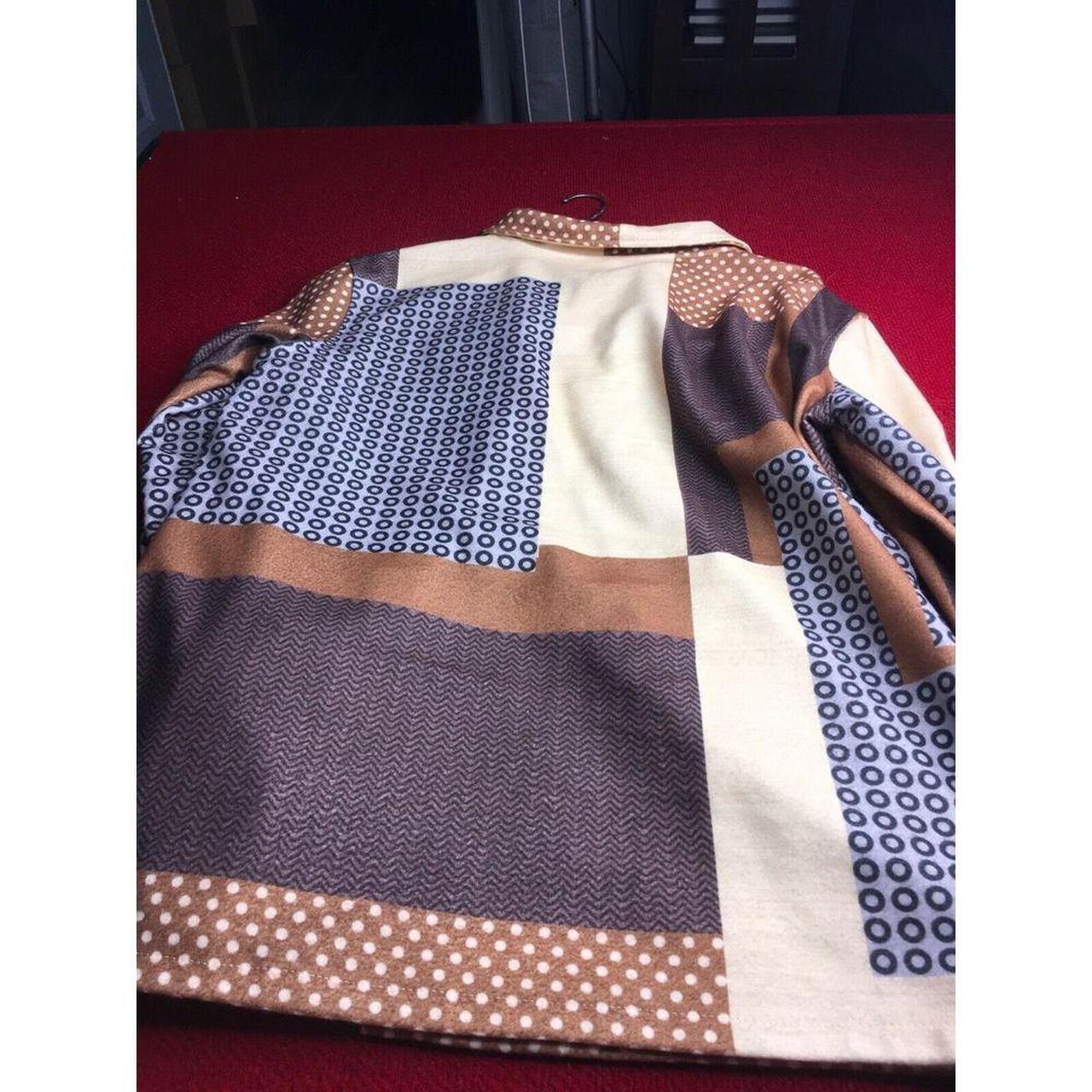 Women's Jacket - Brown - XL – Patchwork Button-Up… - image 6