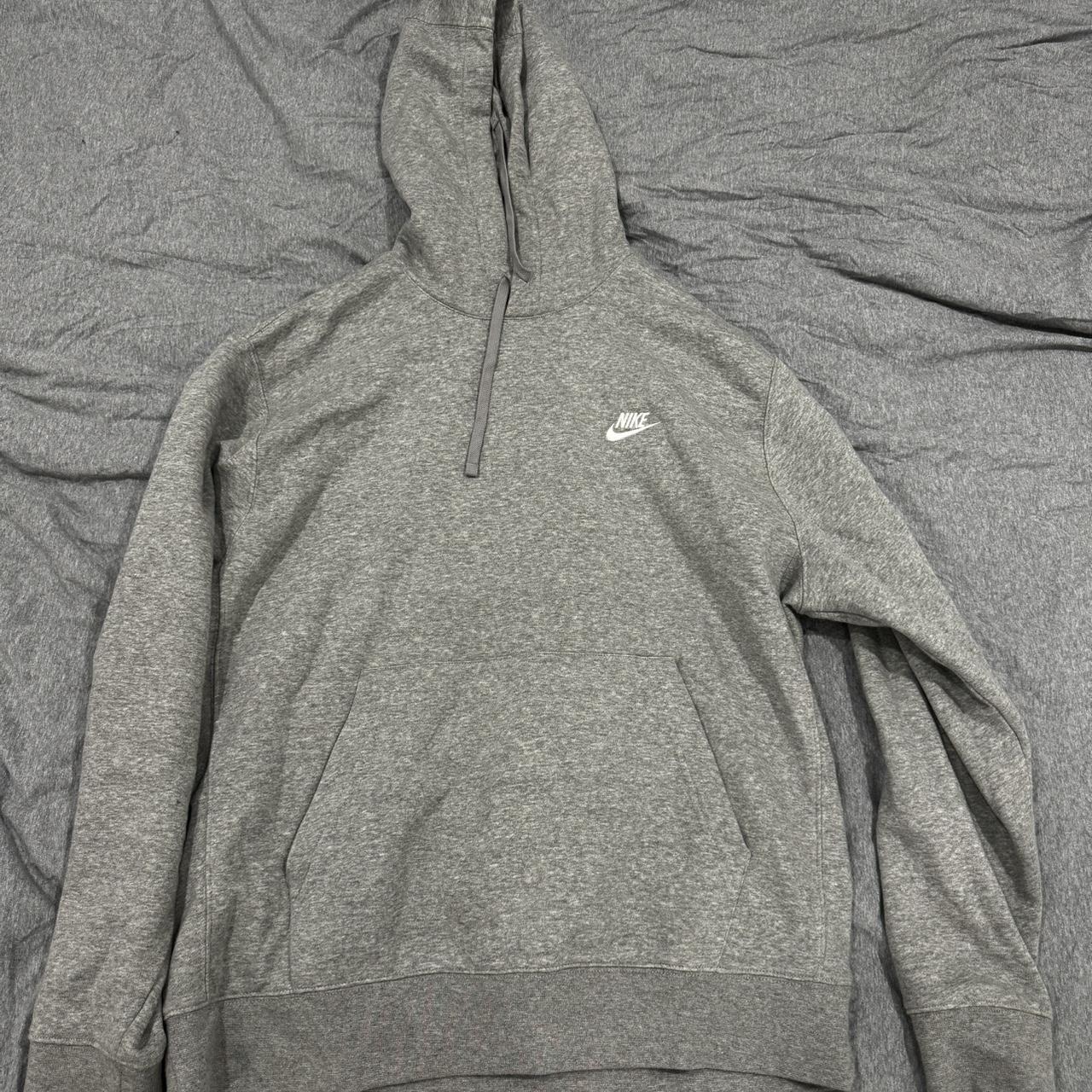 oversized grey nike hoodie