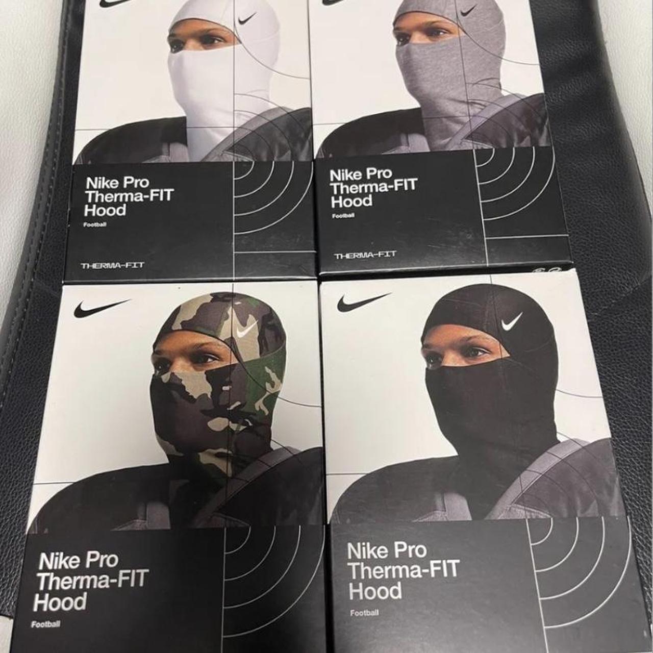 NEW GRAY BLACK CAMO & WHITE Nike Unisex Pro Masks... - Depop