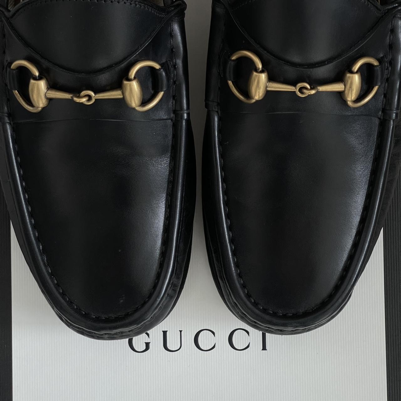 mens black gucci loafers