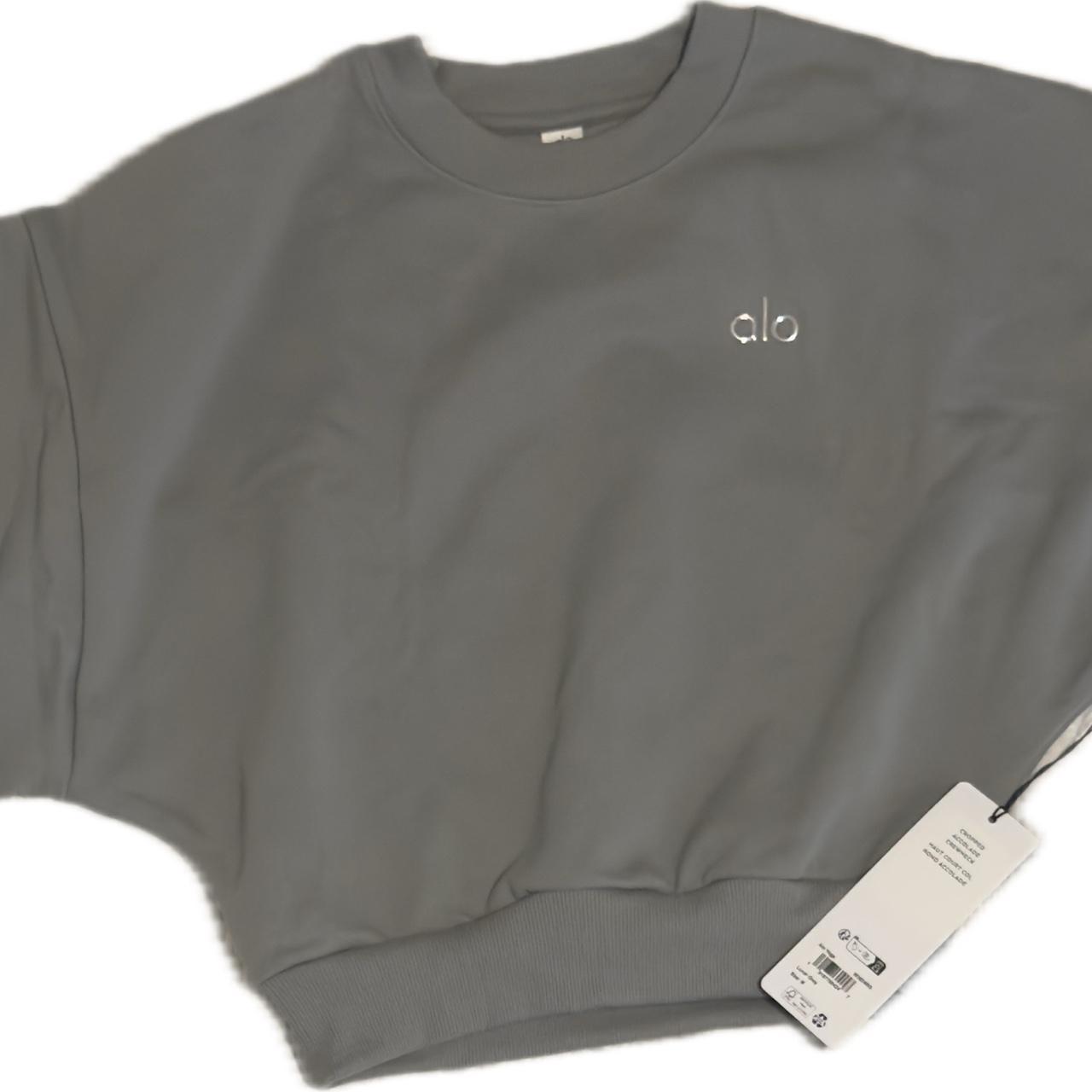 Grey Alo Yoga crewneck sweatshirt #Brandnew with | Depop