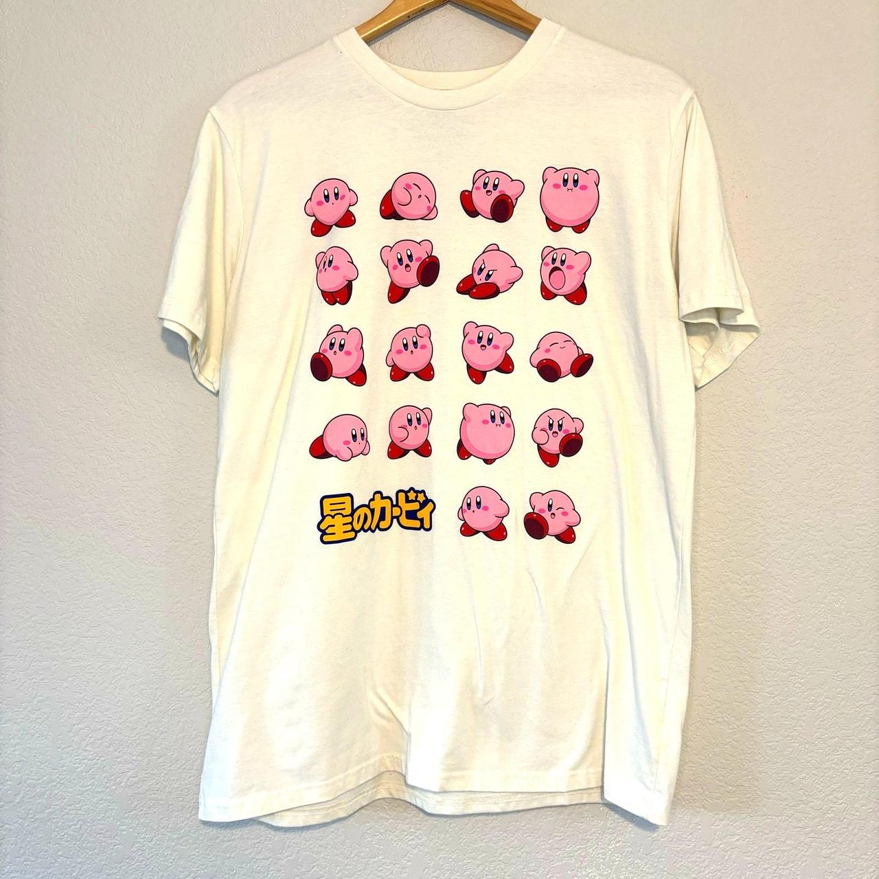 Kirby t-shirt Lots of Kirbys Men's size Large No... - Depop