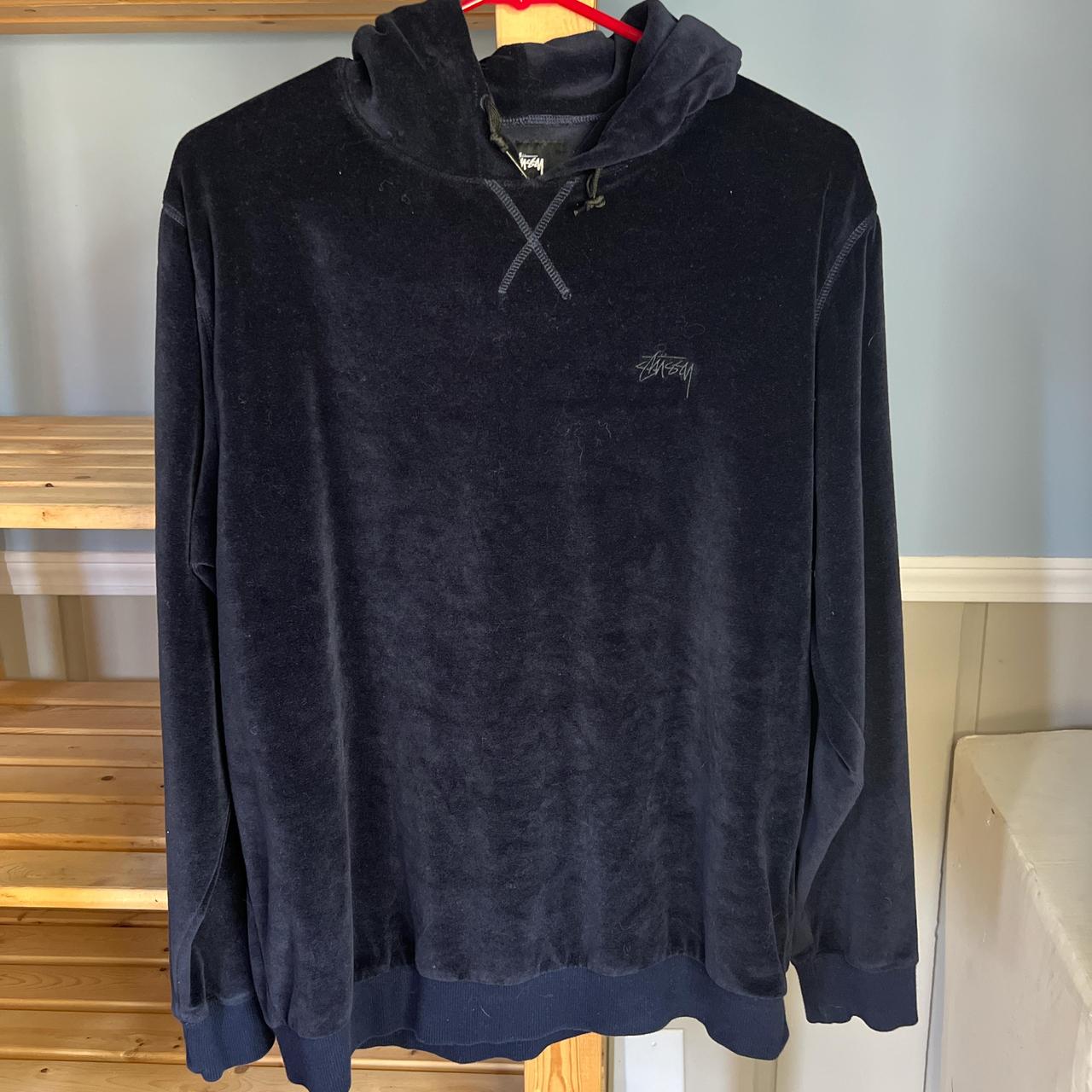 Stussy Velour hoodie Size Medium Stussy