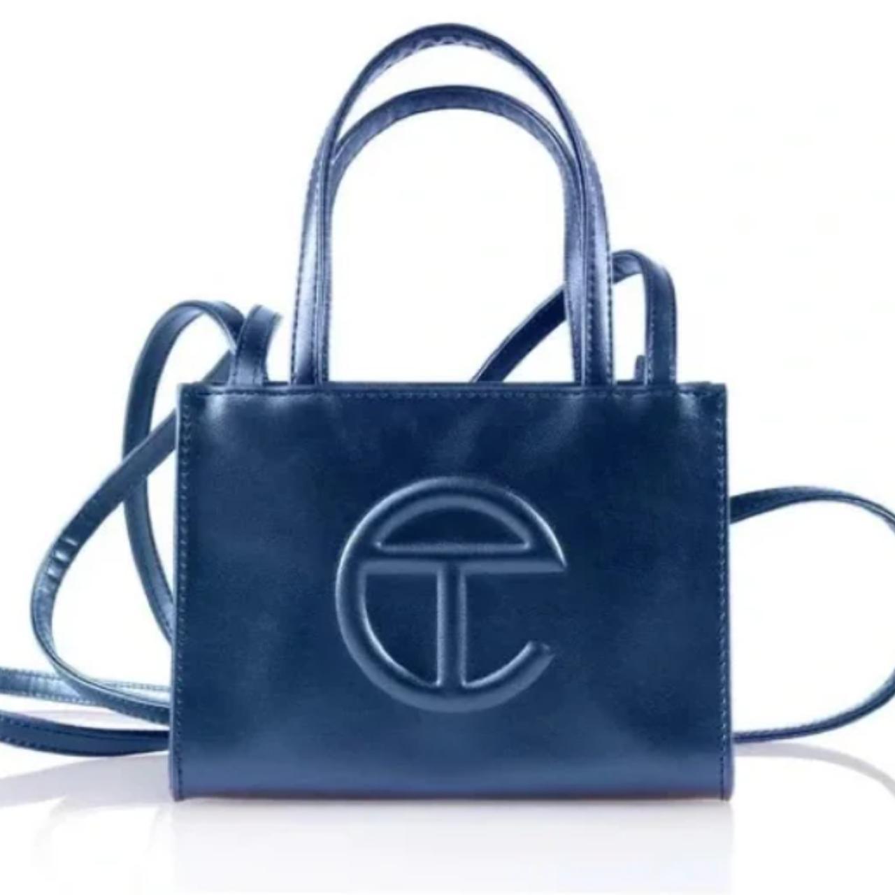 Small selling blue cobalt woman shopping bag