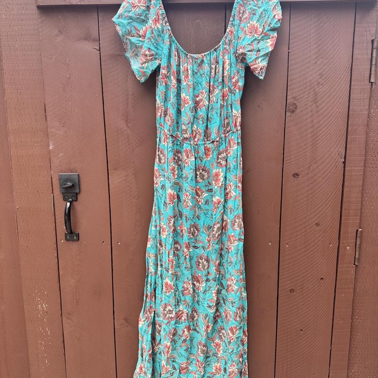 Ale by Alessandra Maxi dress Off shoulder tie... Depop