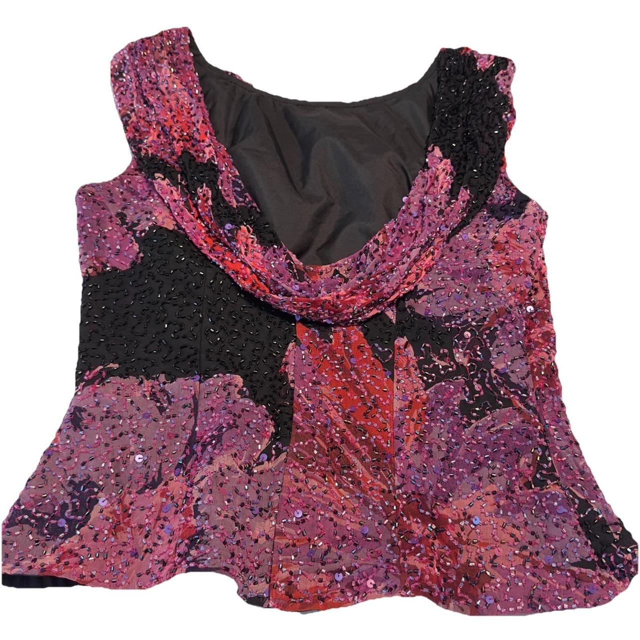 Cache Women's Blouse - Multi - XS – Cache Beaded … - image 4