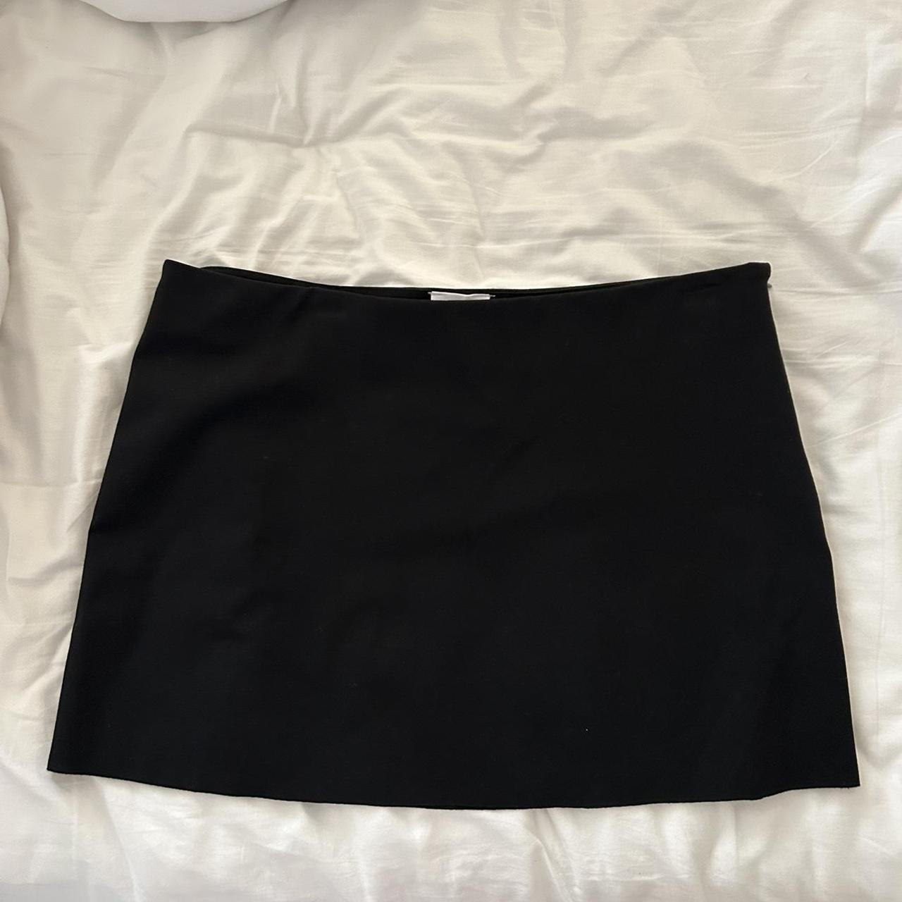 Black micro mini skirt. Measurements in last photos.... - Depop