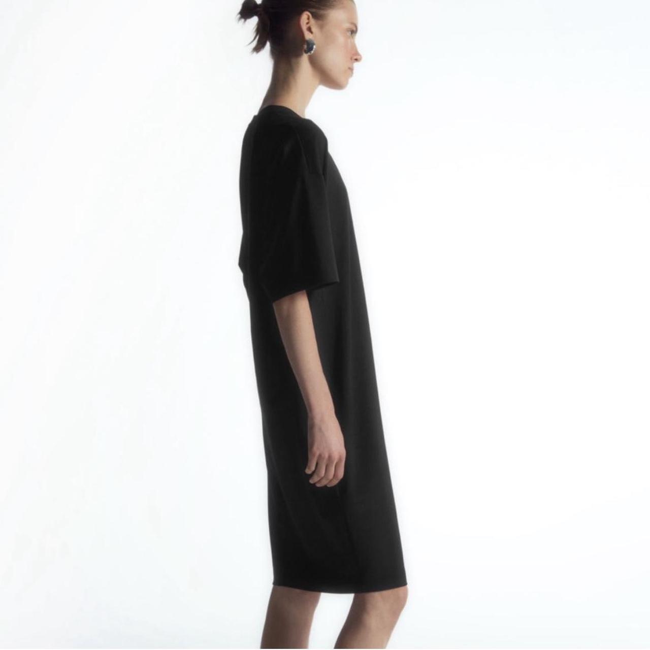 FETICO DRAPED SLEEVE SHIRT DRESS サイズ2 COS Draped Cotton Shirt Dress | endource