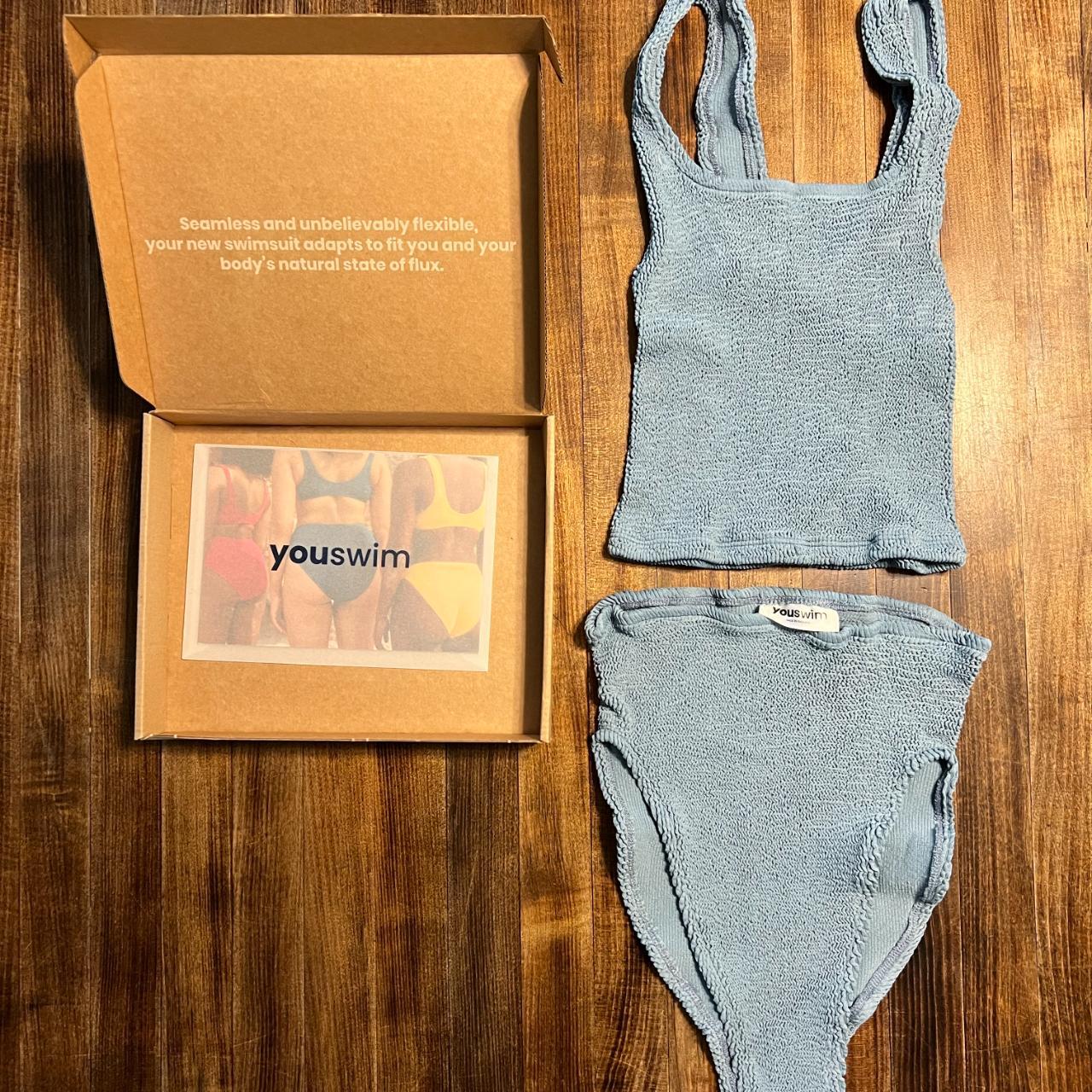 Youswim Verve High Waist Bathing Suit in Plume.... Depop