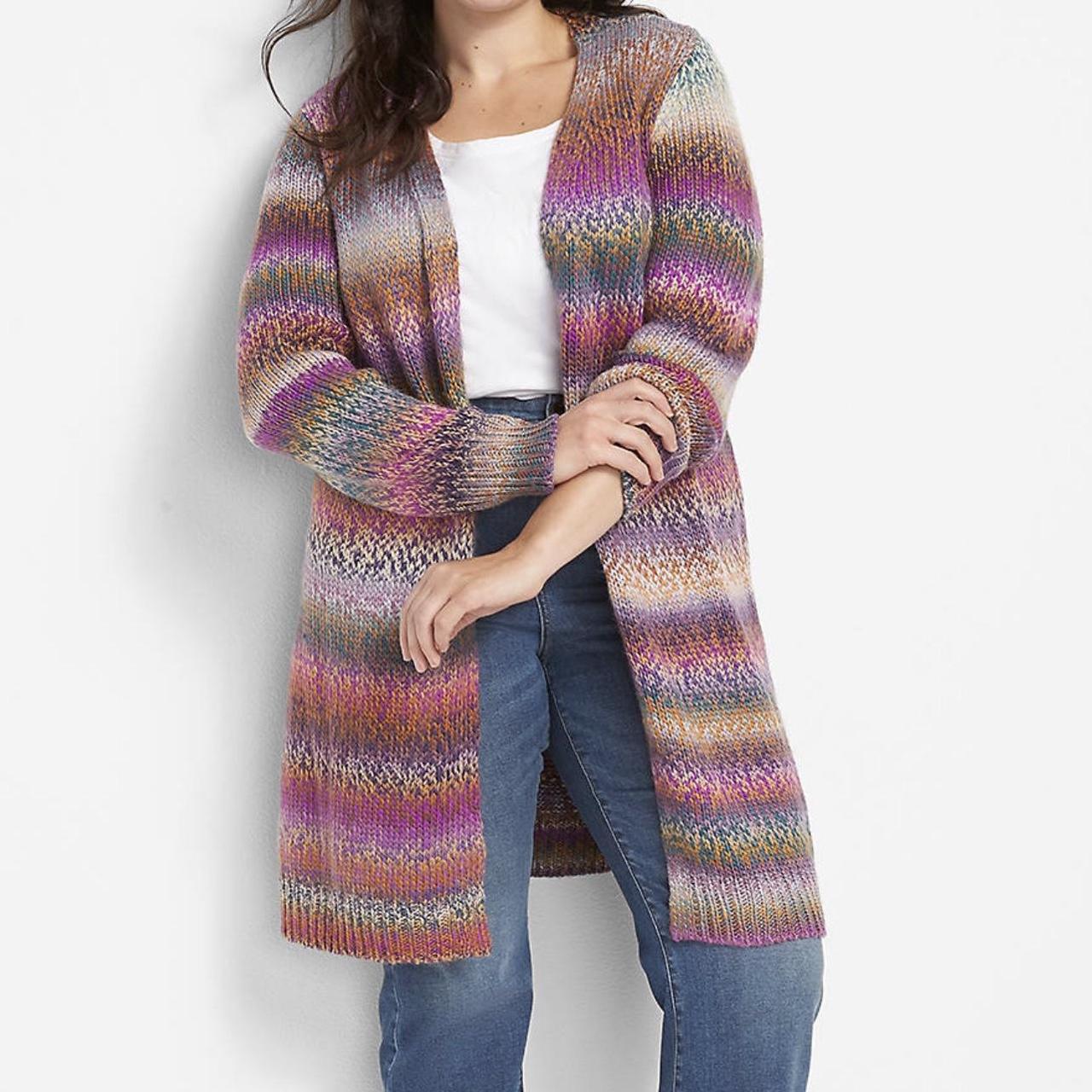 Lane Bryant Rainbow Cardigan Brand: Lane