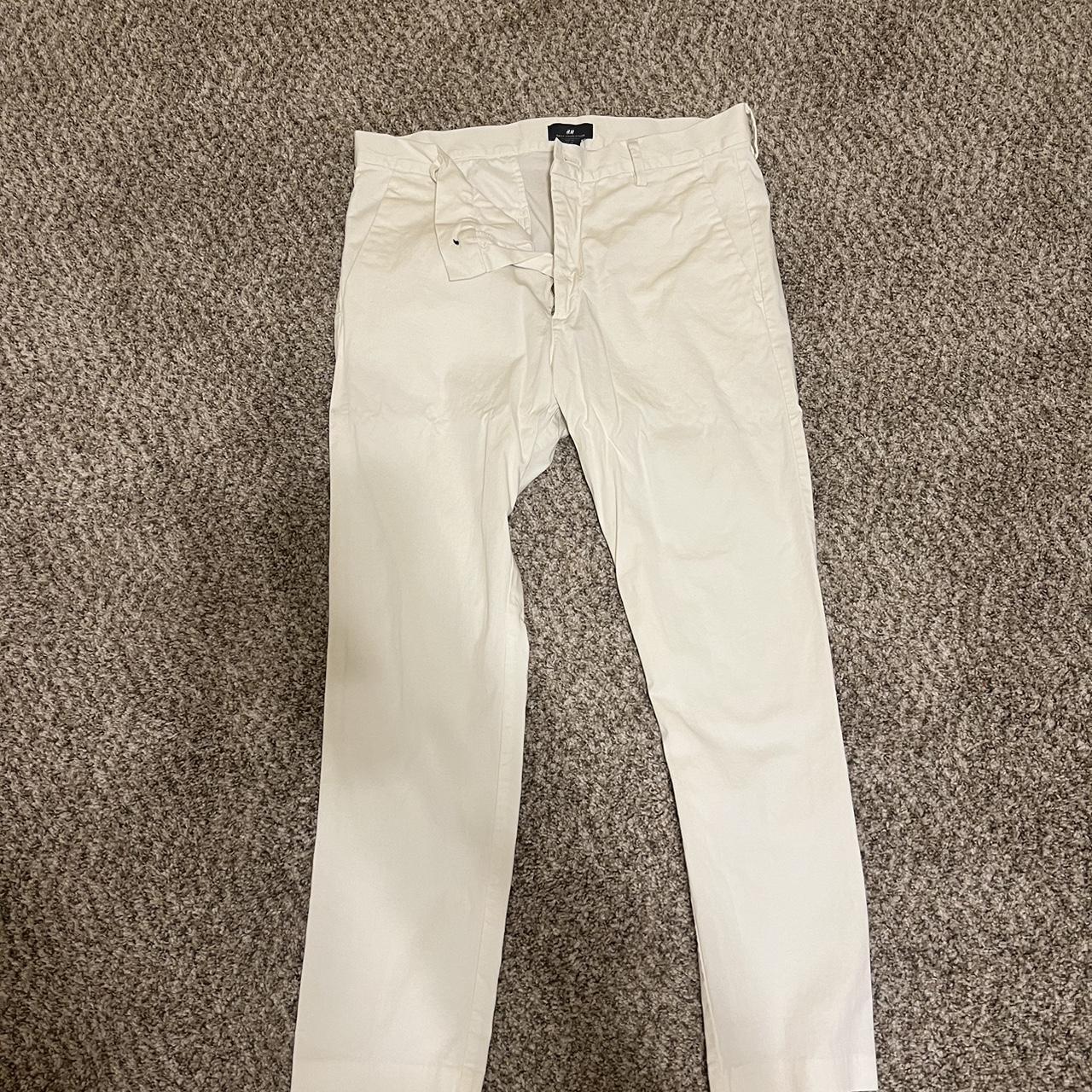H&M white pants Depop