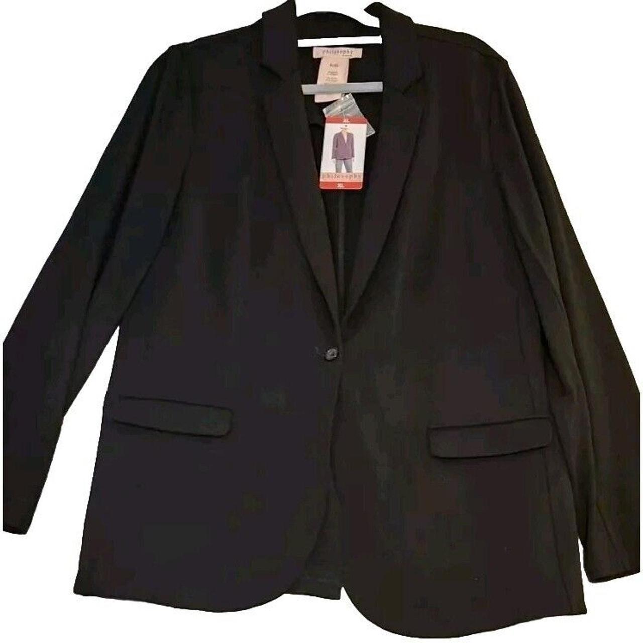 Women s Black Blazer XL Jacket By Philosophy