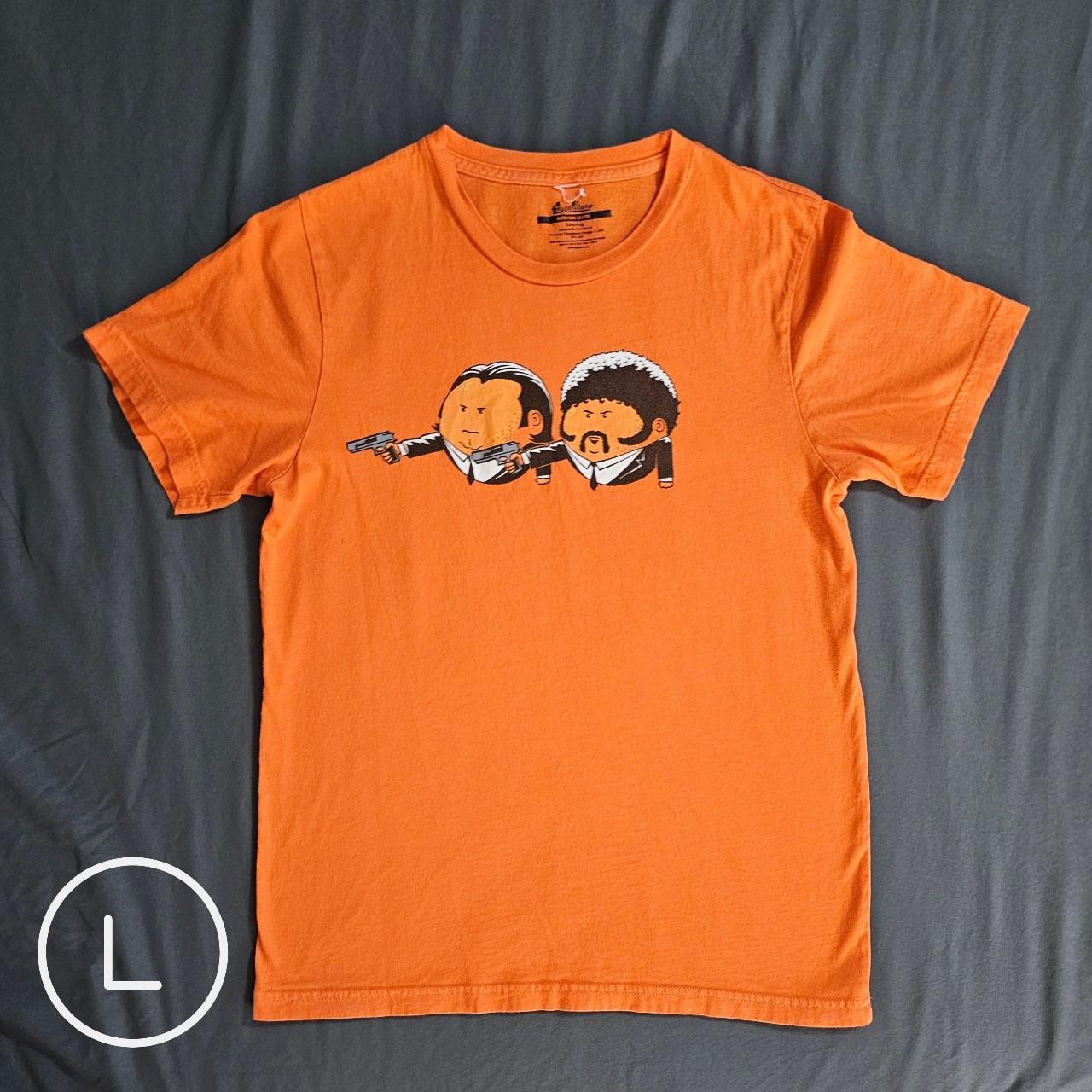 Pulp Fiction “Extra Pulp” Orange Shirt Size Depop