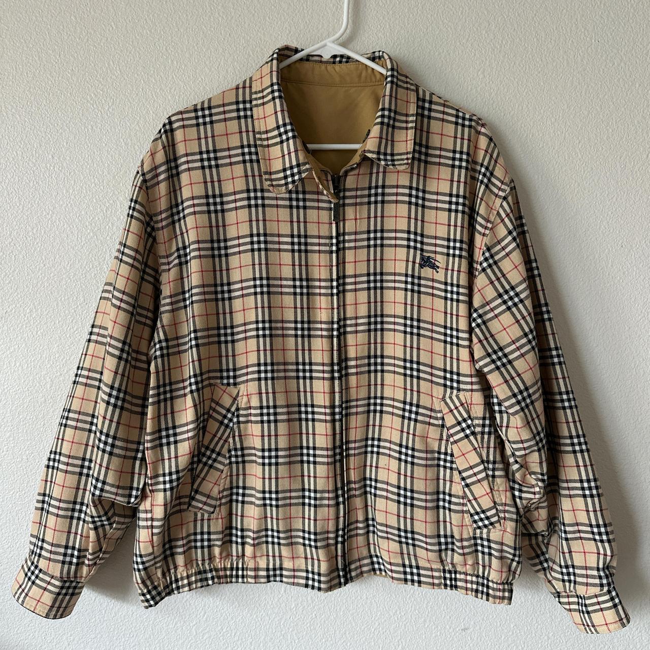 90s England製　Burberrys reversible jacket 90's Burberry Reversible Harrington Jacket (M) – fordgarmz