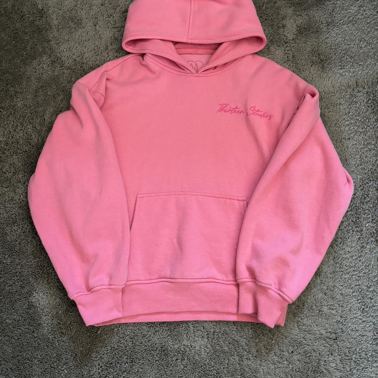 Thirteen studios x condone hoodie pink #condone... - Depop