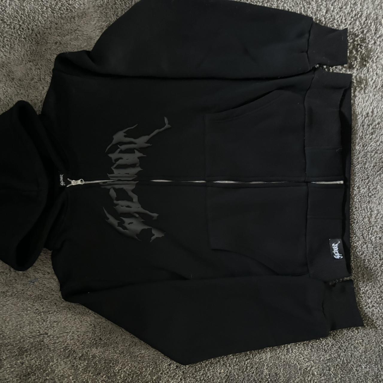 Black Synical Zip Up High Quality Very - Depop