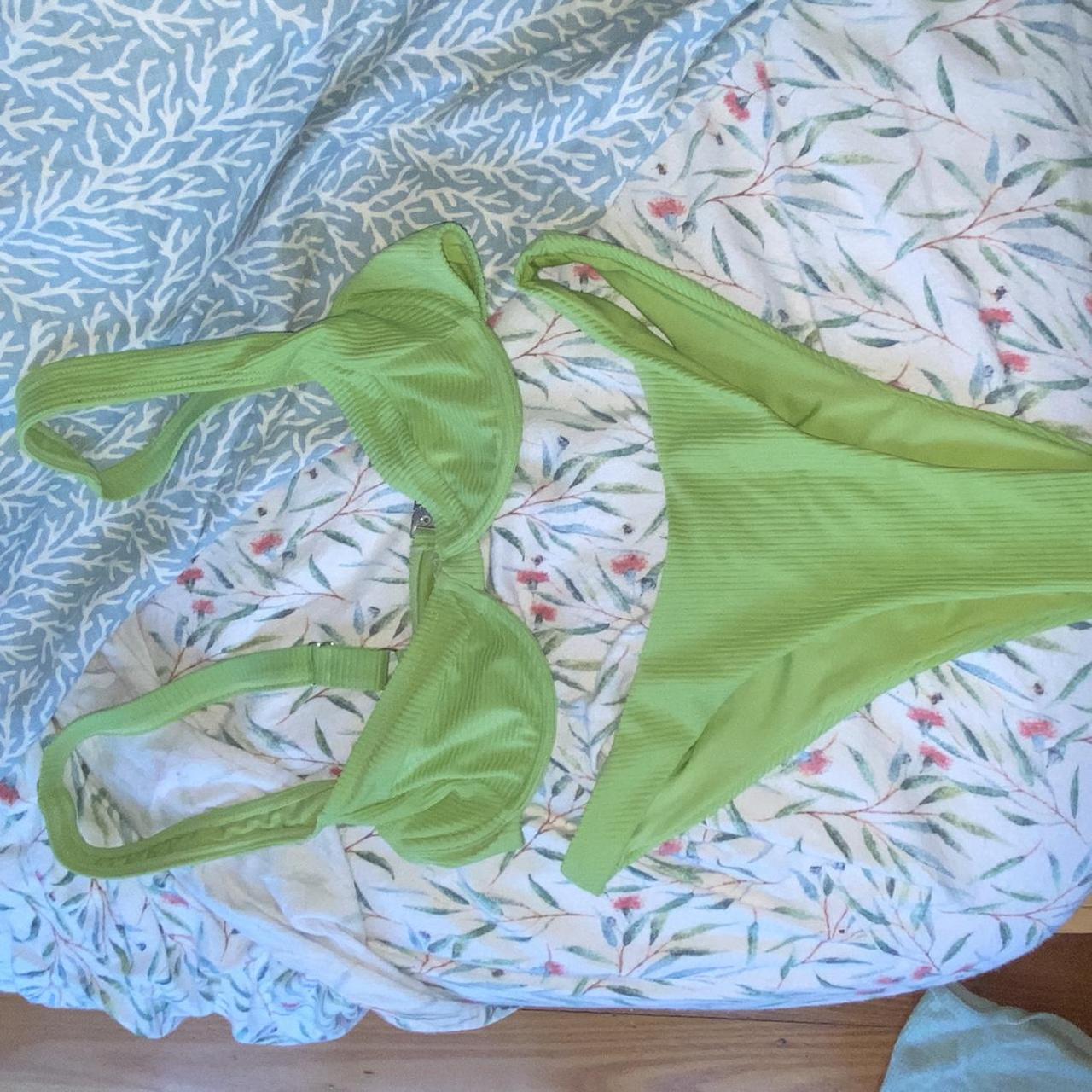 Glassons bikini, worn once #glassons #bikini #green - Depop