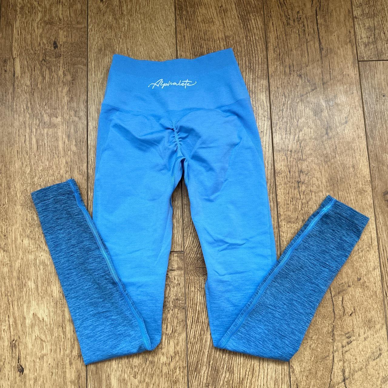 Alphalete amplify xs ombré blue leggings Depop
