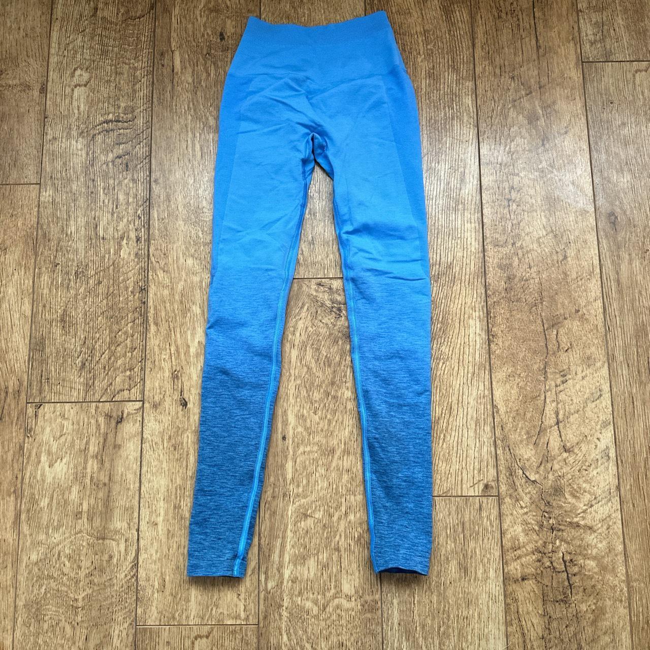 Alphalete amplify xs ombré blue leggings Depop