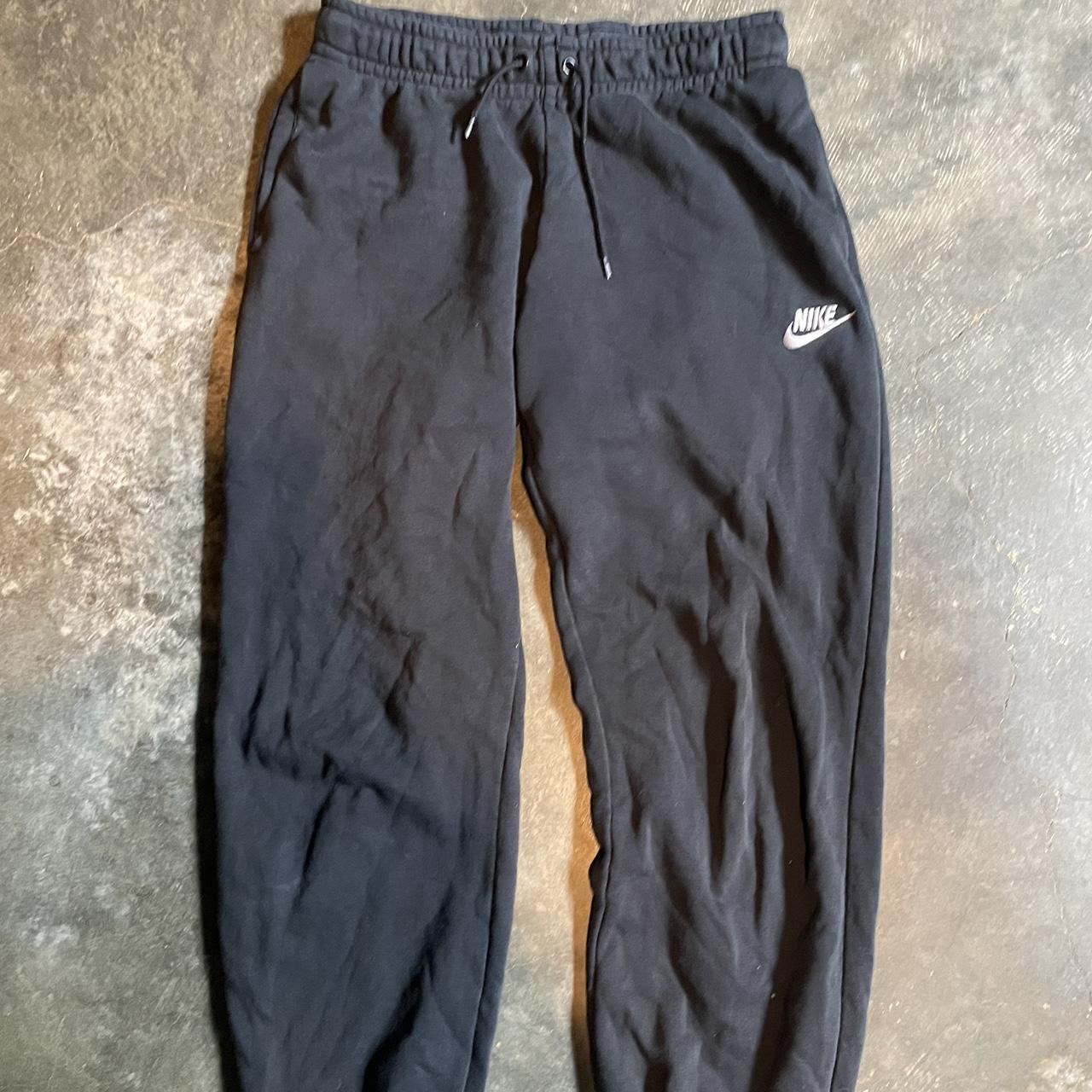 black nike sweatpants cuffed