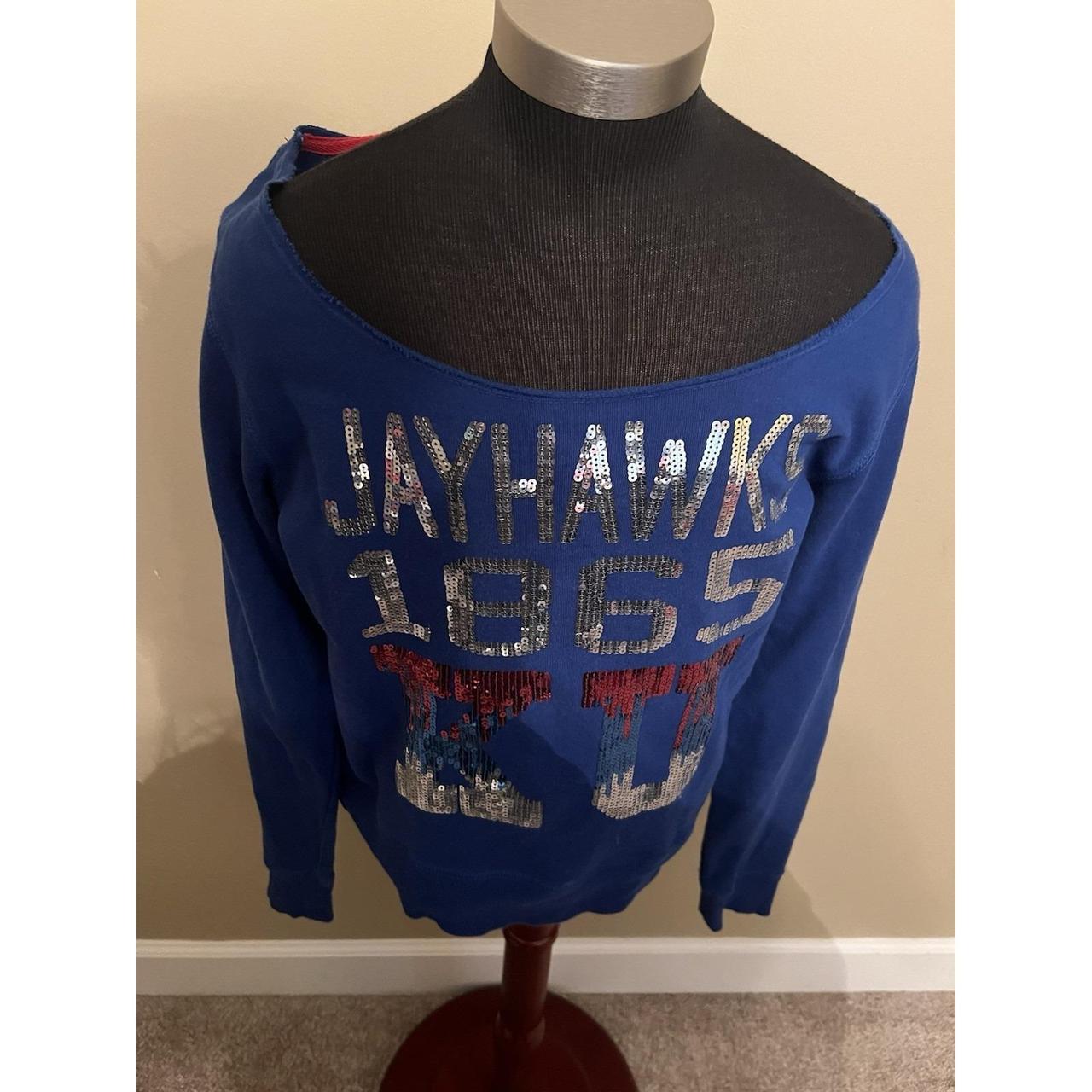 Women's Sweatshirt - Blue - 12 – E5 College Classics KU University Of Kansas …