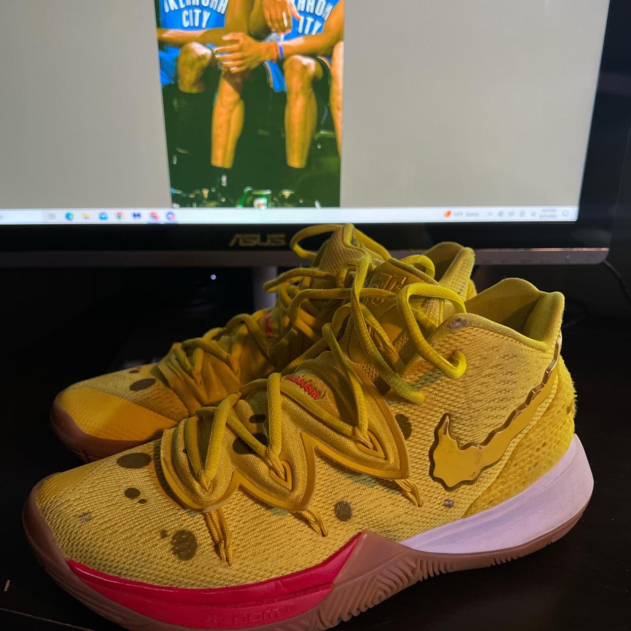 Kyrie 5 spongebob size 7 best sale