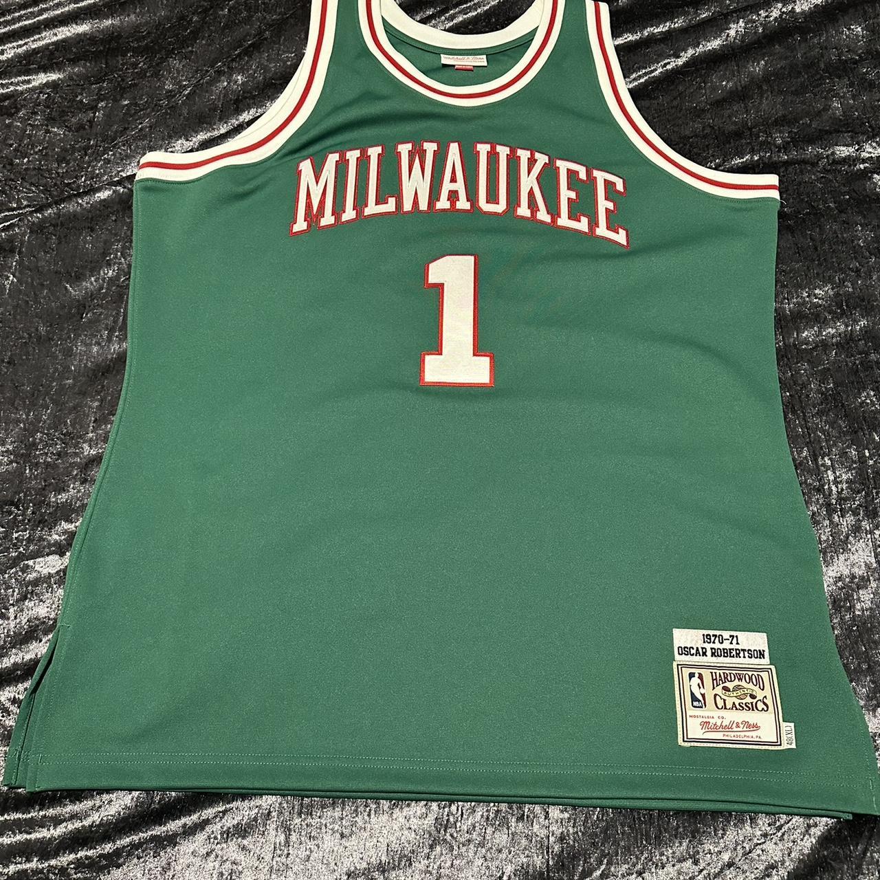 Authentic Oscar Robertson Milwaukee Bucks Jersey. Depop