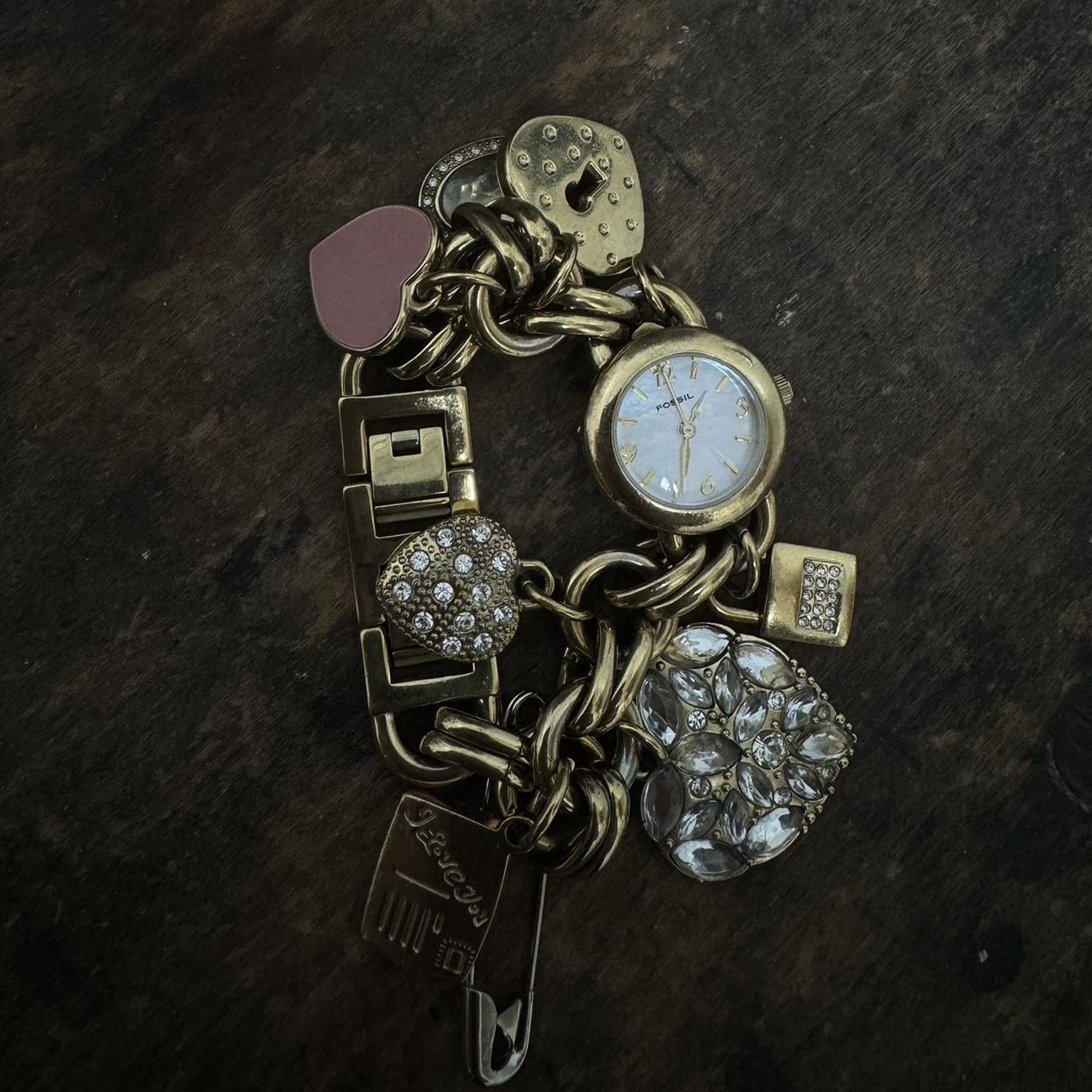 fossil watch / charm bracelet Depop