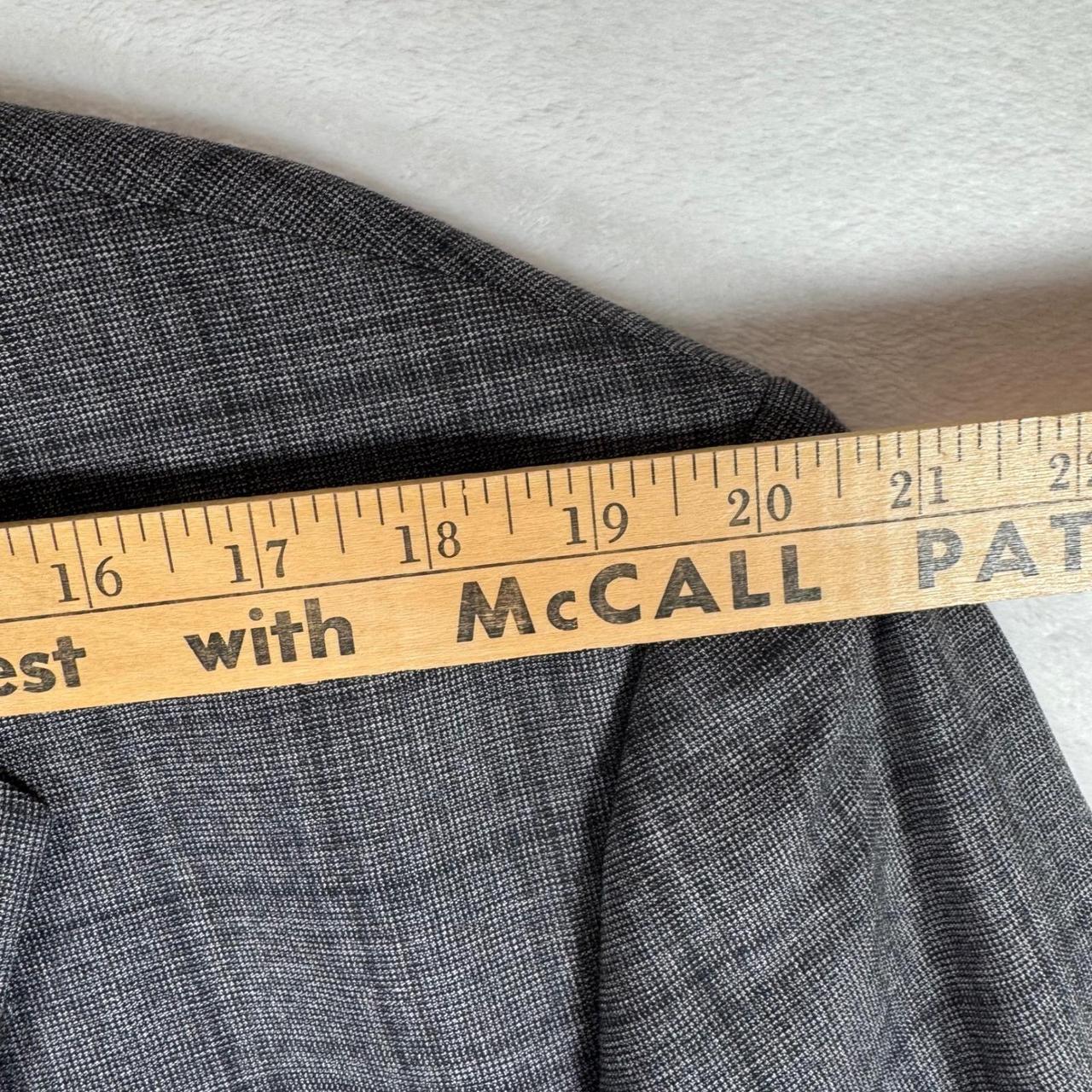 Preloved Men's Tailored jacket - Grey/Blue – Turn… - image 7