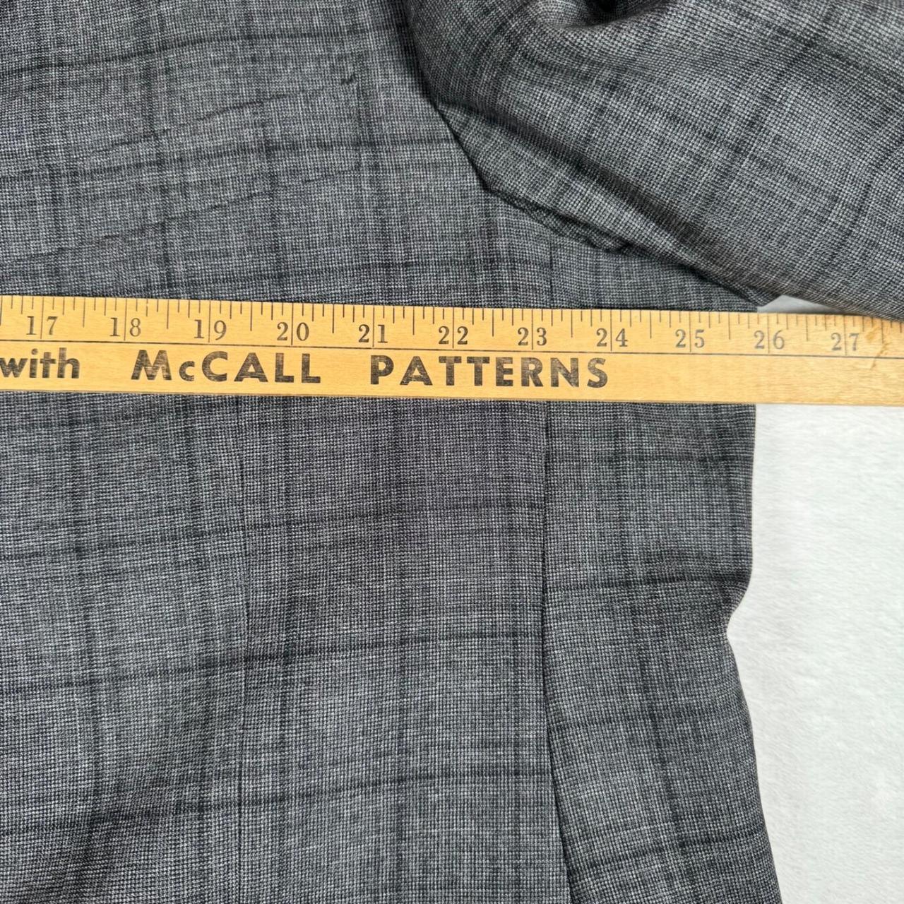 Preloved Men's Tailored jacket - Grey/Blue – Turn… - image 8