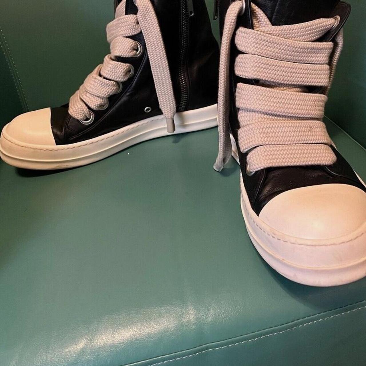 Rick Owens high top jumbo laces - Depop