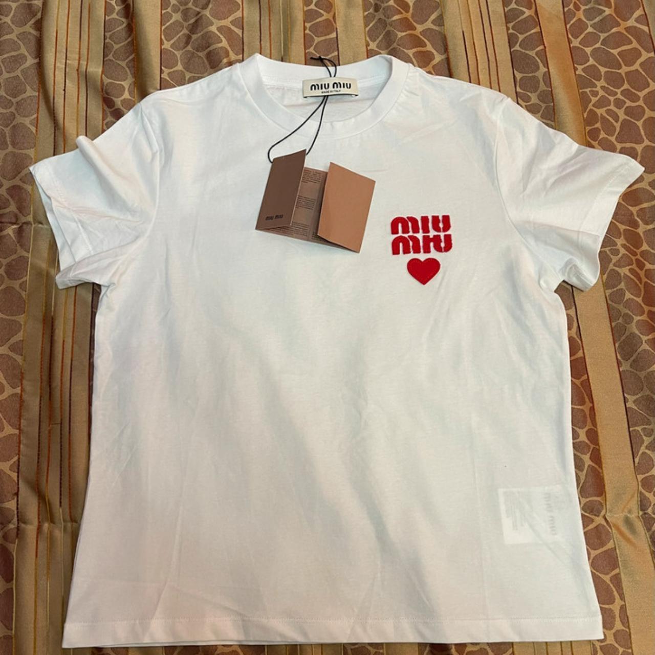 Miu Miu T-shirt Condition: NEW with tags. There is | Depop