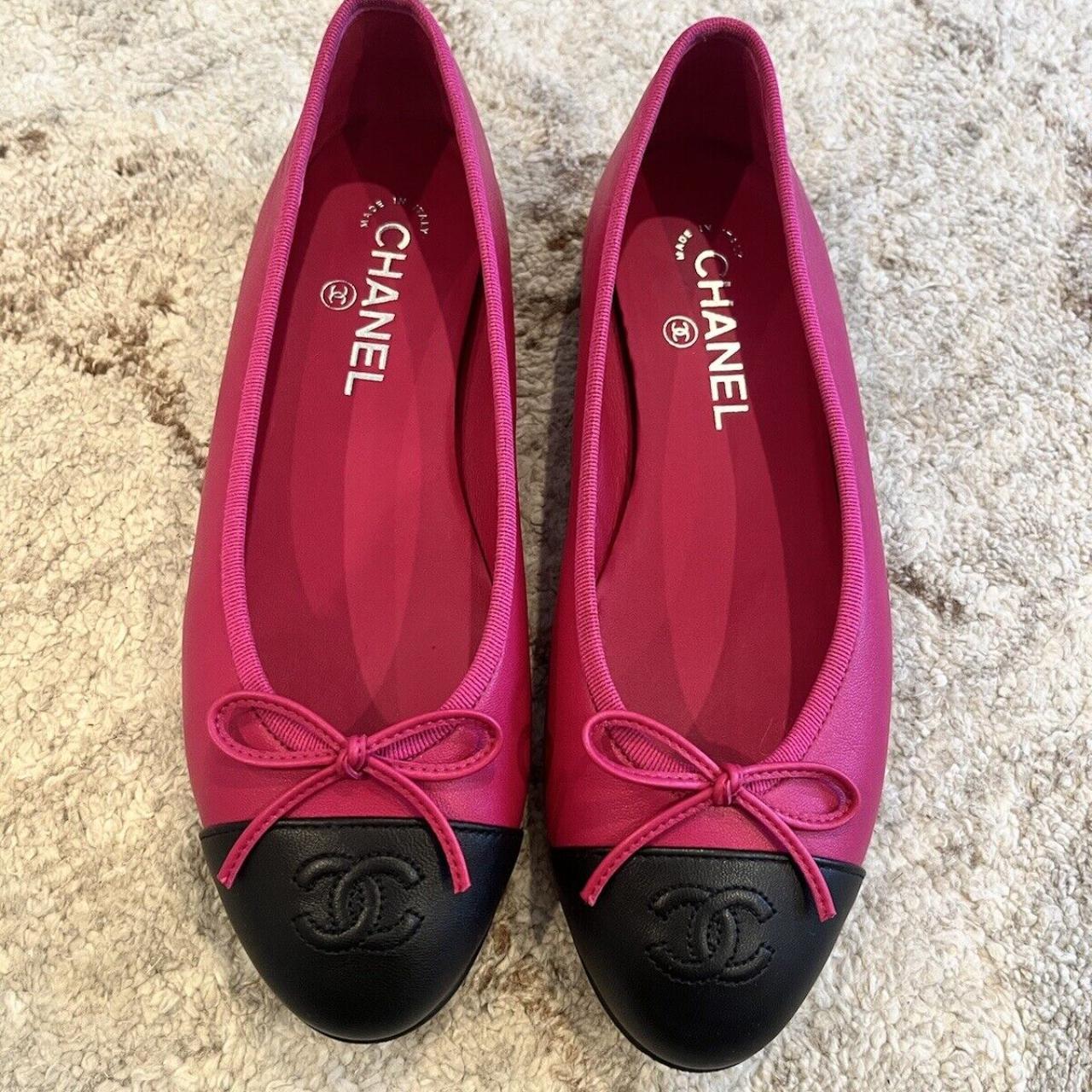 Ballerina Flats Chanel Loafers 217 Pink Chanel Classic Flat Shoes