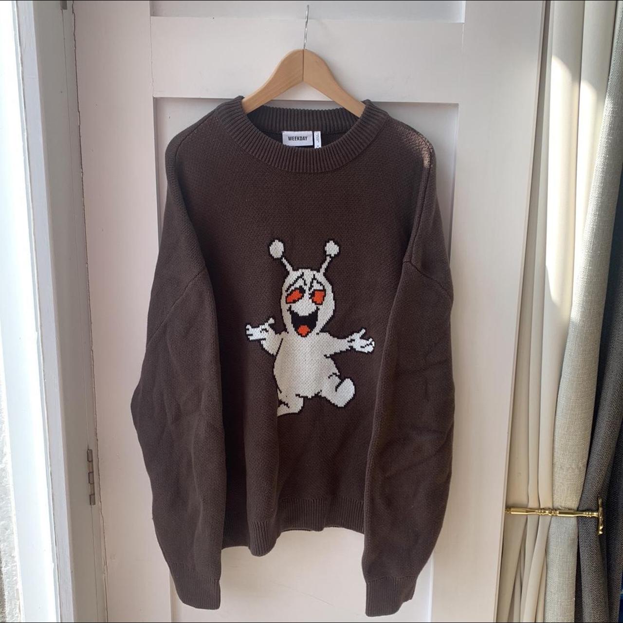 Weekday ghost jumper Size Medium - oversized... - Depop