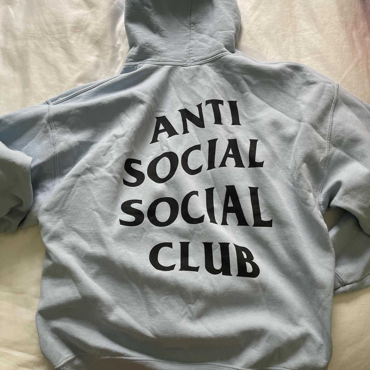 Anti social social club baby blue hoodie online