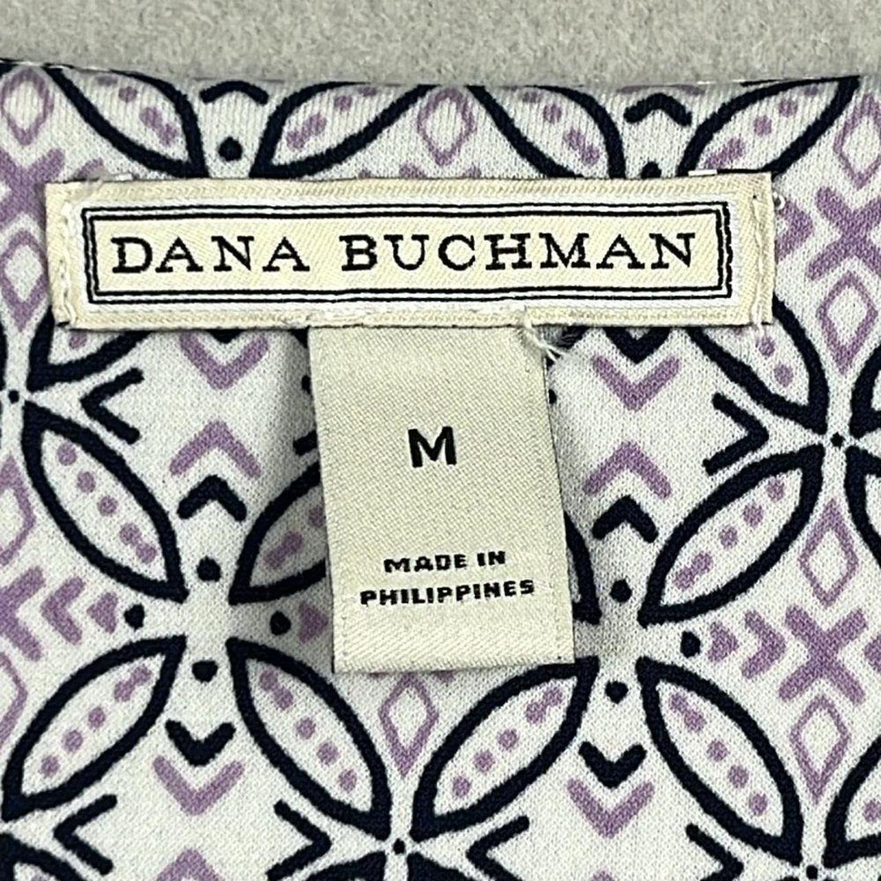 Dana Buchman Womens 3/4 Sleeve Blouse V-Neck Size... - Depop