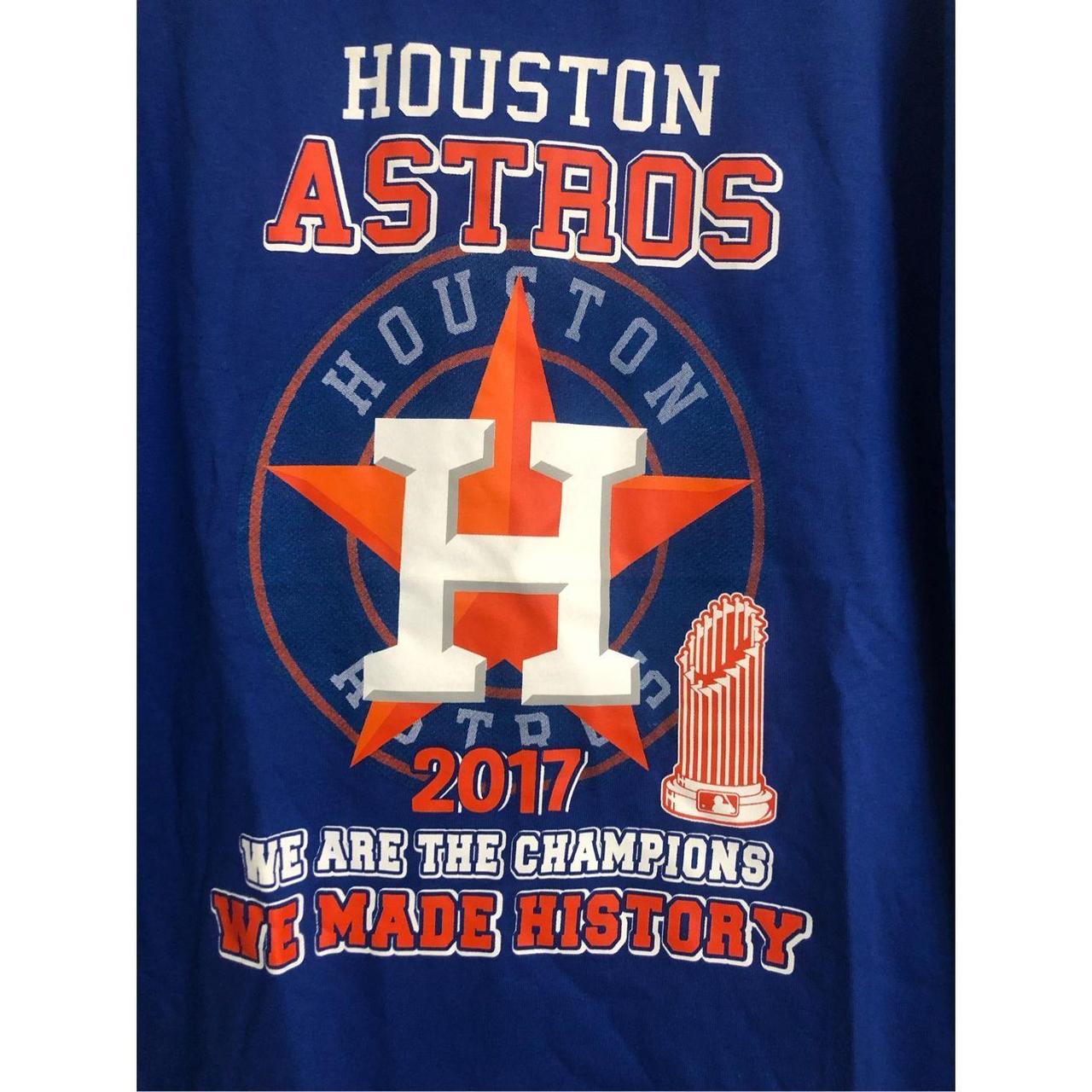 Houston Astros 2017 world series 3/4 sleeve shirt. - Depop