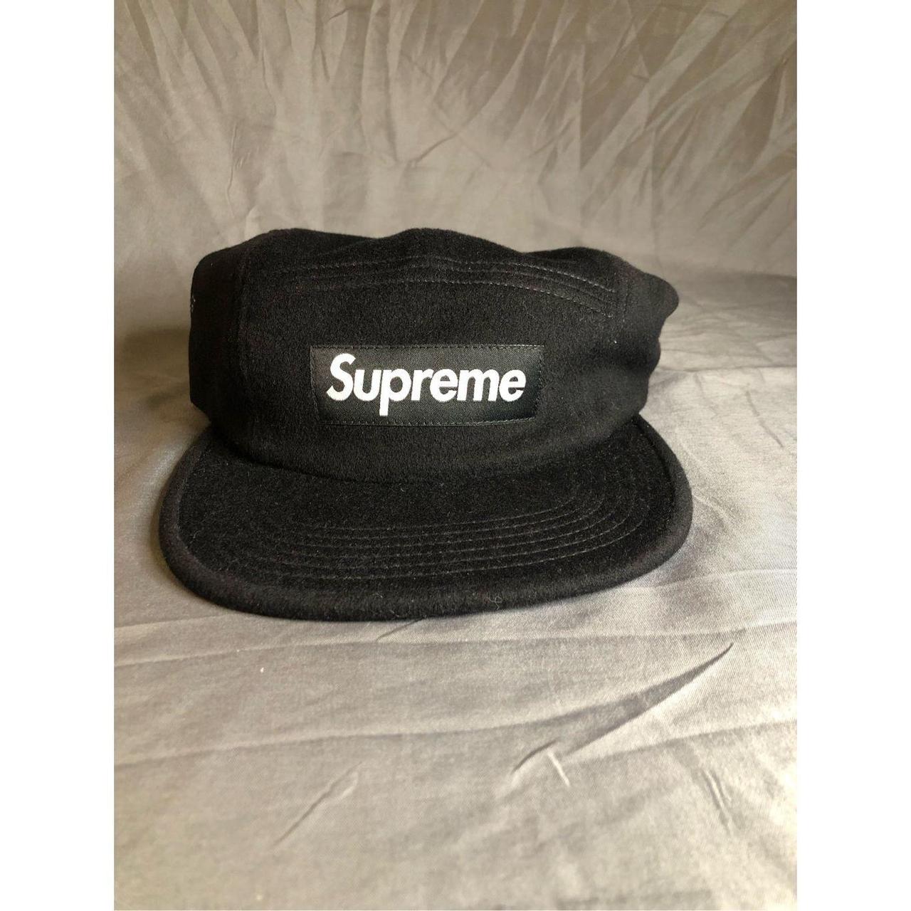 Supreme Box Logo Wool Camp Cap - New with tags -... - Depop
