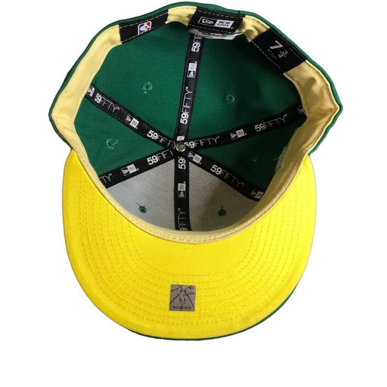 New Era Men's Green and Yellow Hat | Depop