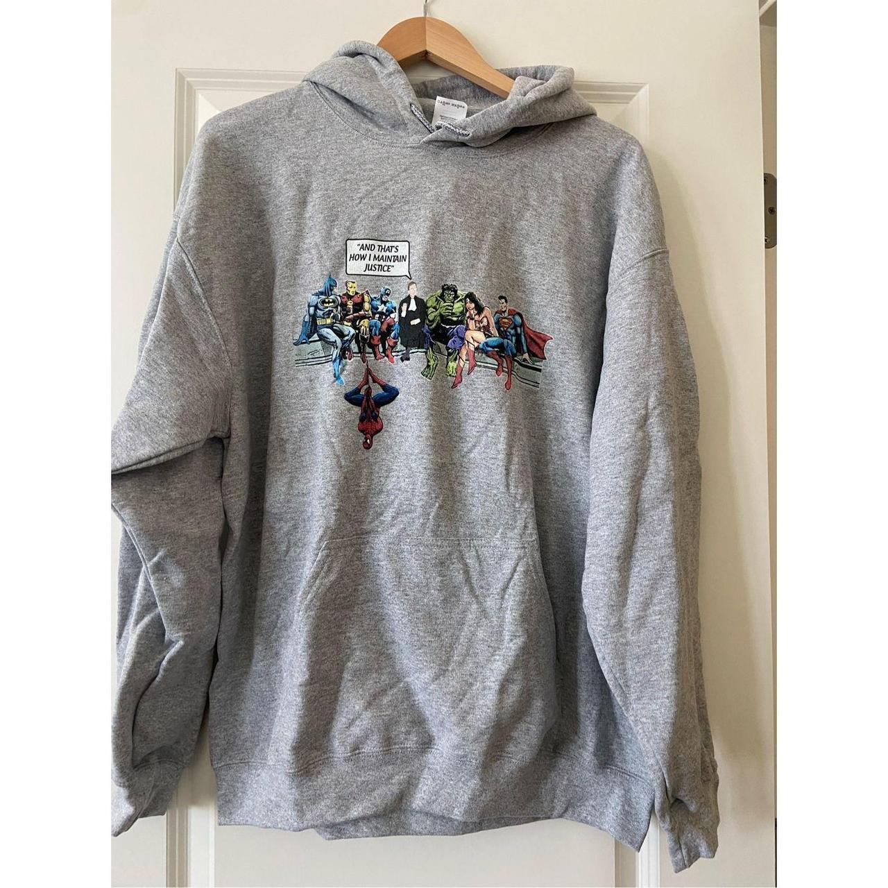 Gray hoodie size Large. Unused. New - Depop