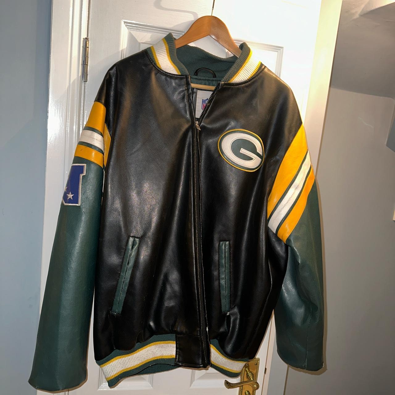 Authentic Green Bay Packers NFL leather varsity | Depop