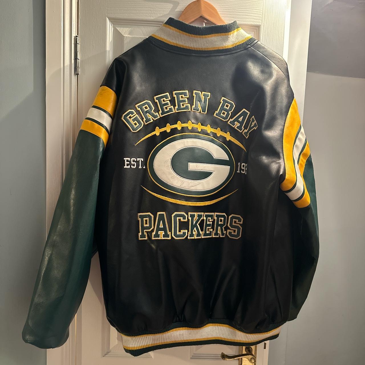 Authentic Green Bay Packers NFL leather varsity