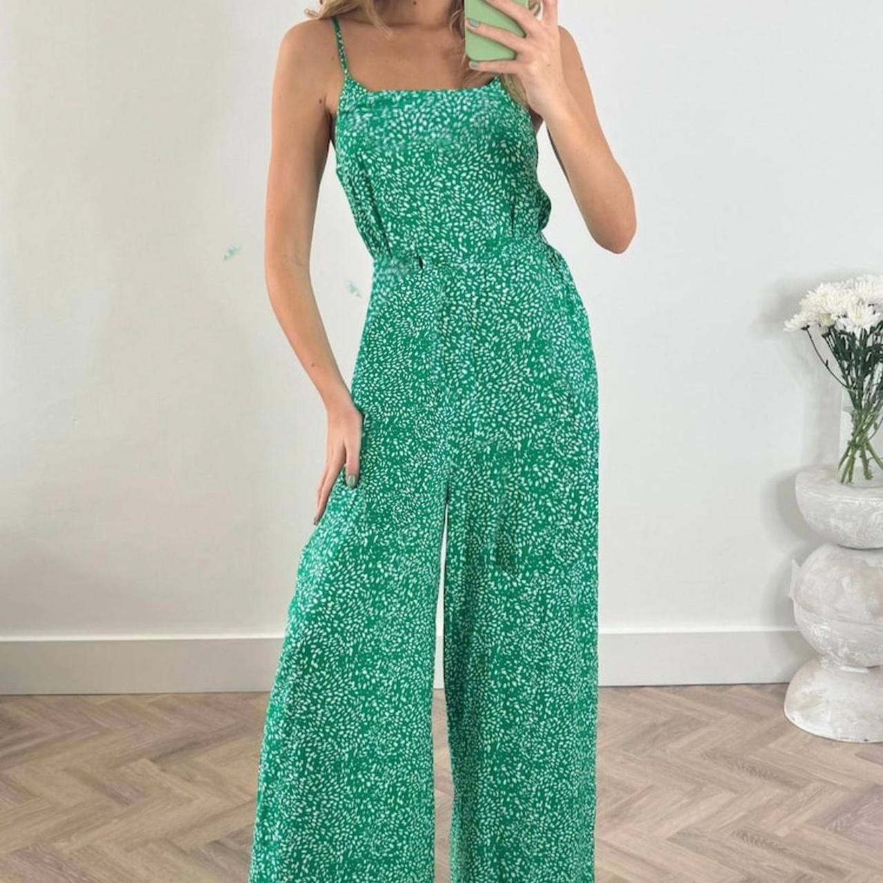 Green Hawaii Jumpsuit - Depop