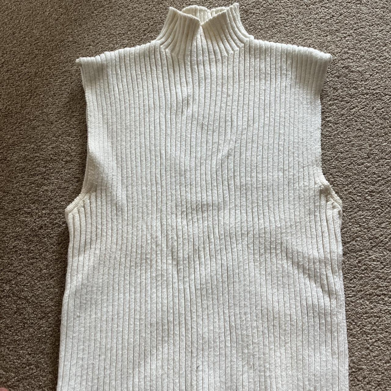 Zara high neck knitted vest💖💖 Gorg ribbed... - Depop