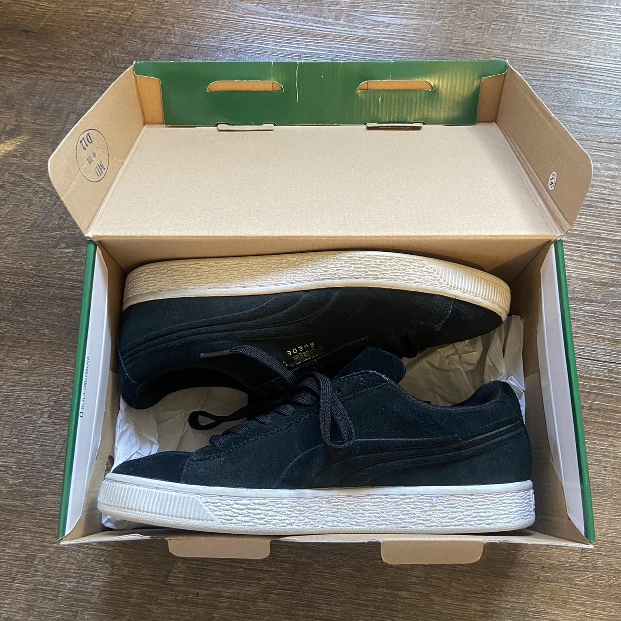 Puma suede classic debossed black best sale