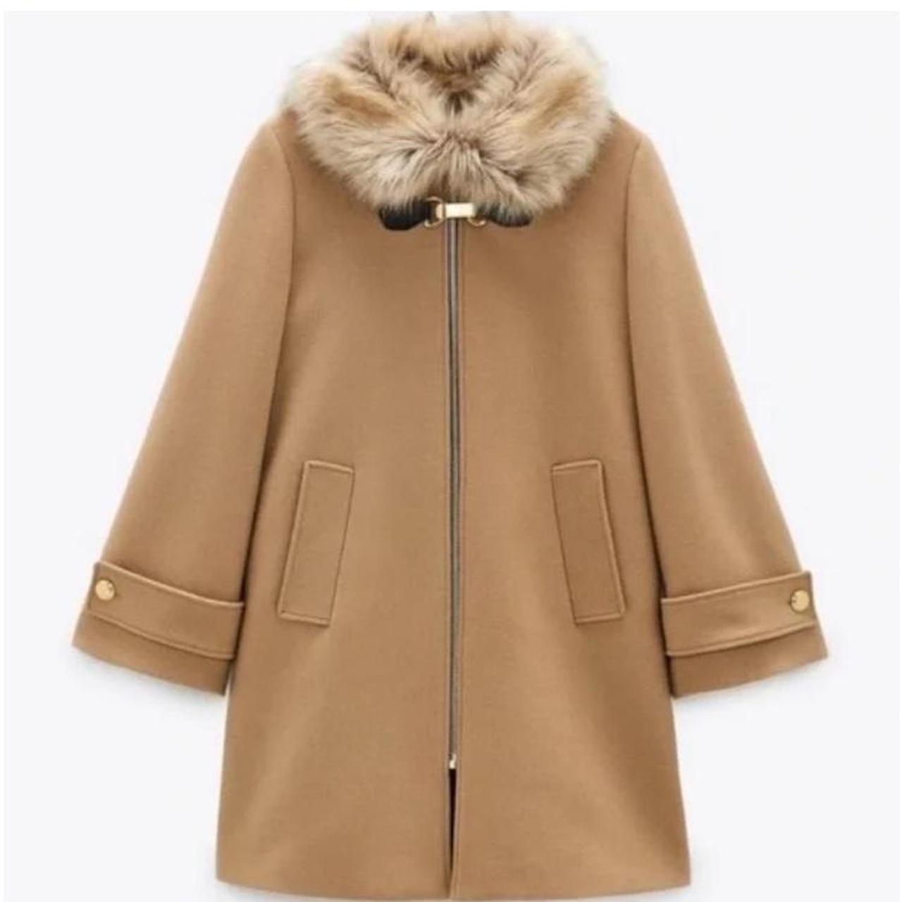 ZARA Manteca Beige Luxury Wool Coat With