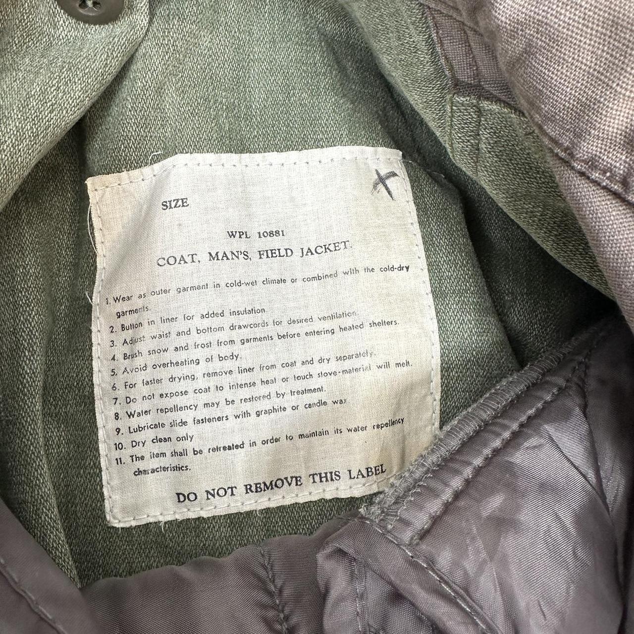 M65 Khaki Field Jacket from Vietnam Era with lining.... - Depop